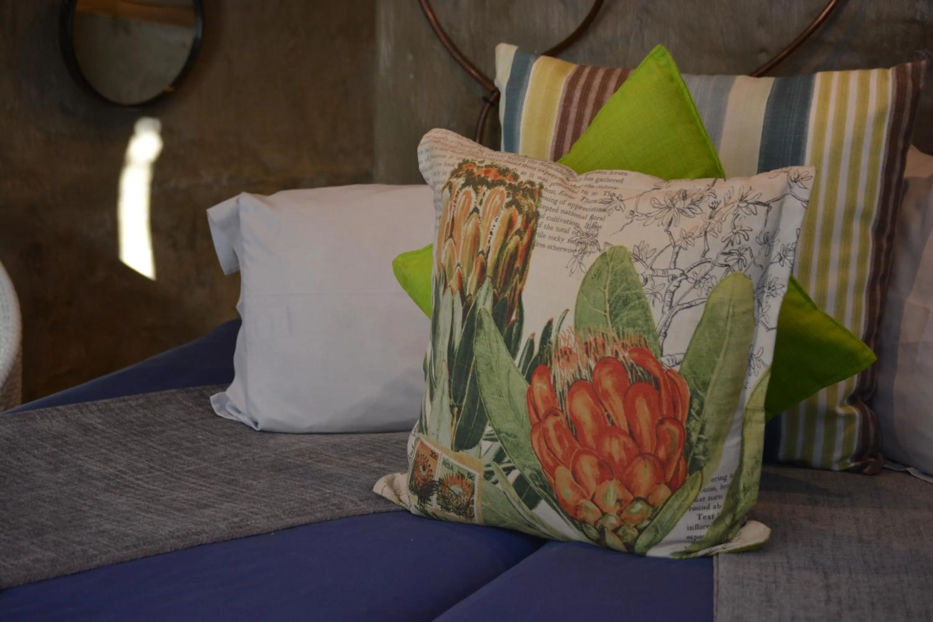 Decorative detail, Bed in Addo Dung Beetle Guest Farm