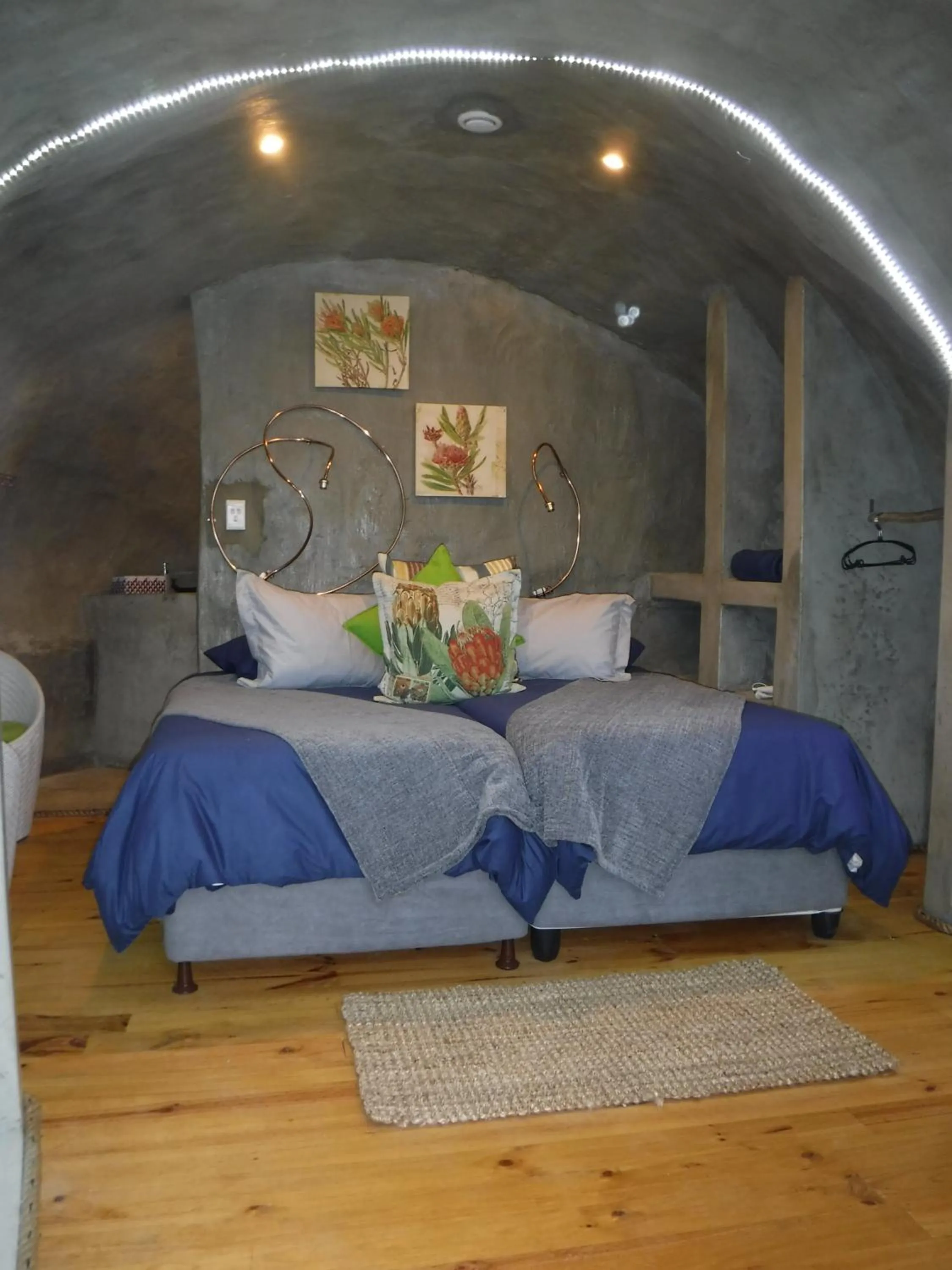 Decorative detail, Bed in Addo Dung Beetle Guest Farm