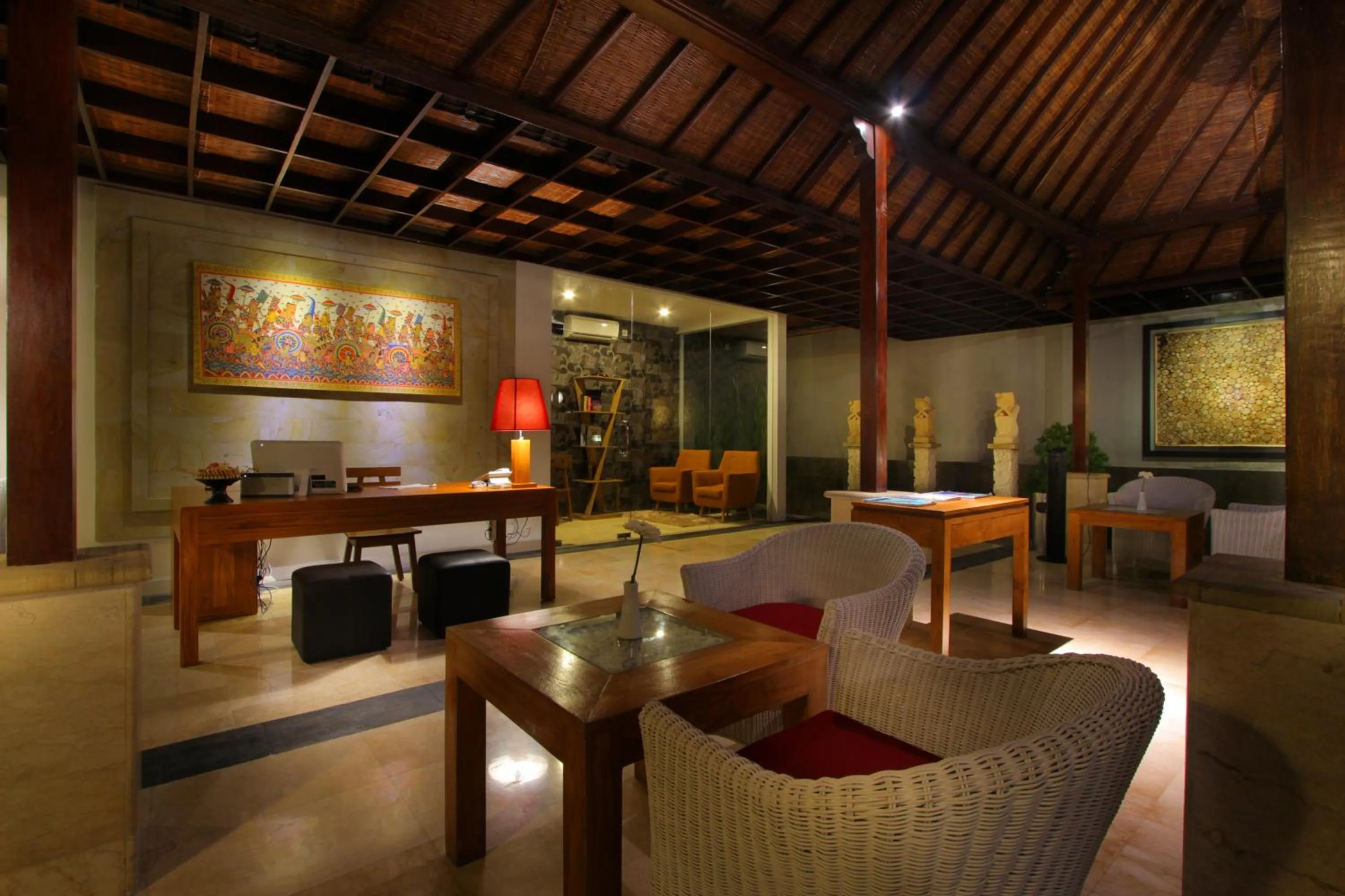 Communal lounge/ TV room in Bali Nyuh Gading Villas