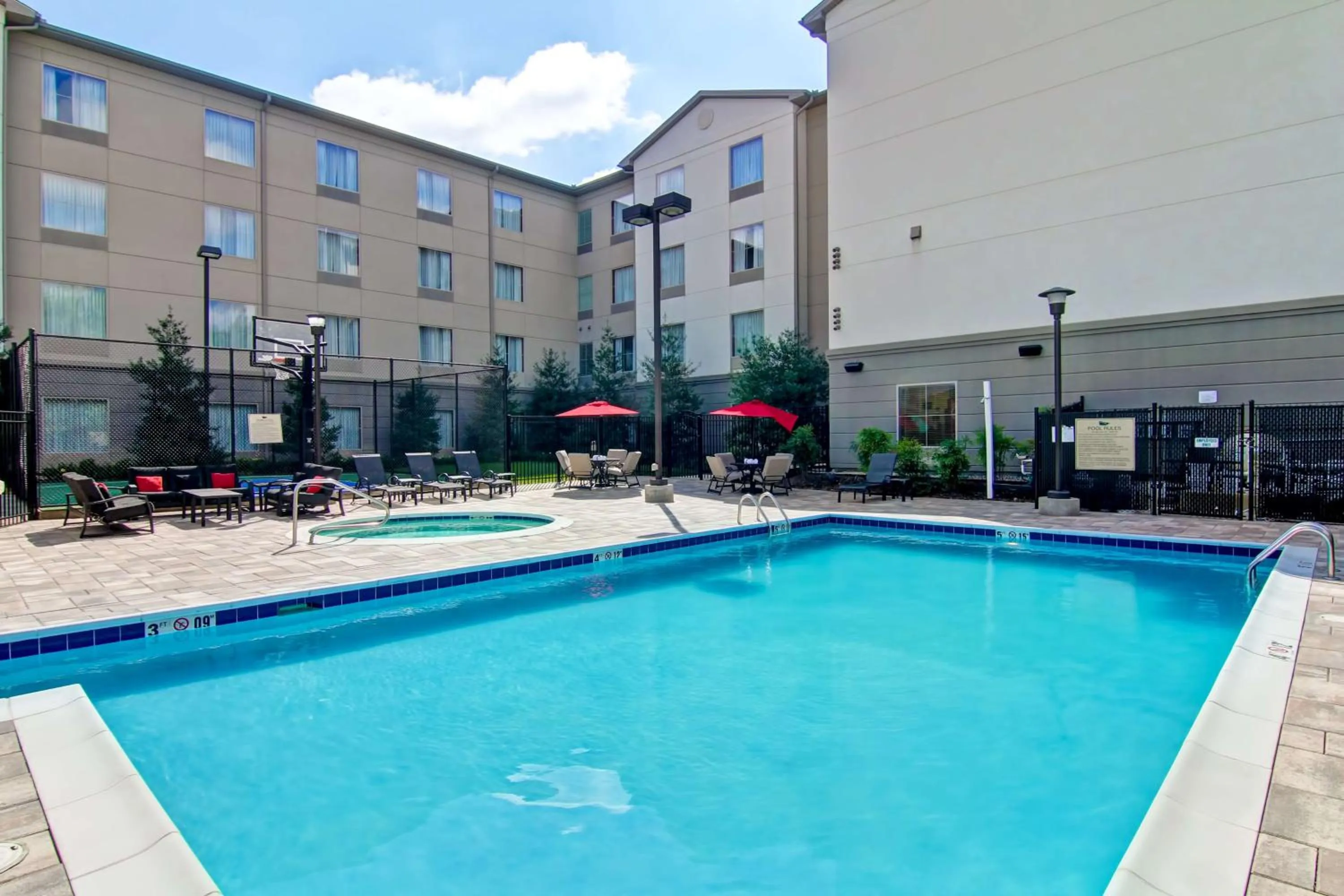Pool view in Homewood Suites by Hilton Leesburg