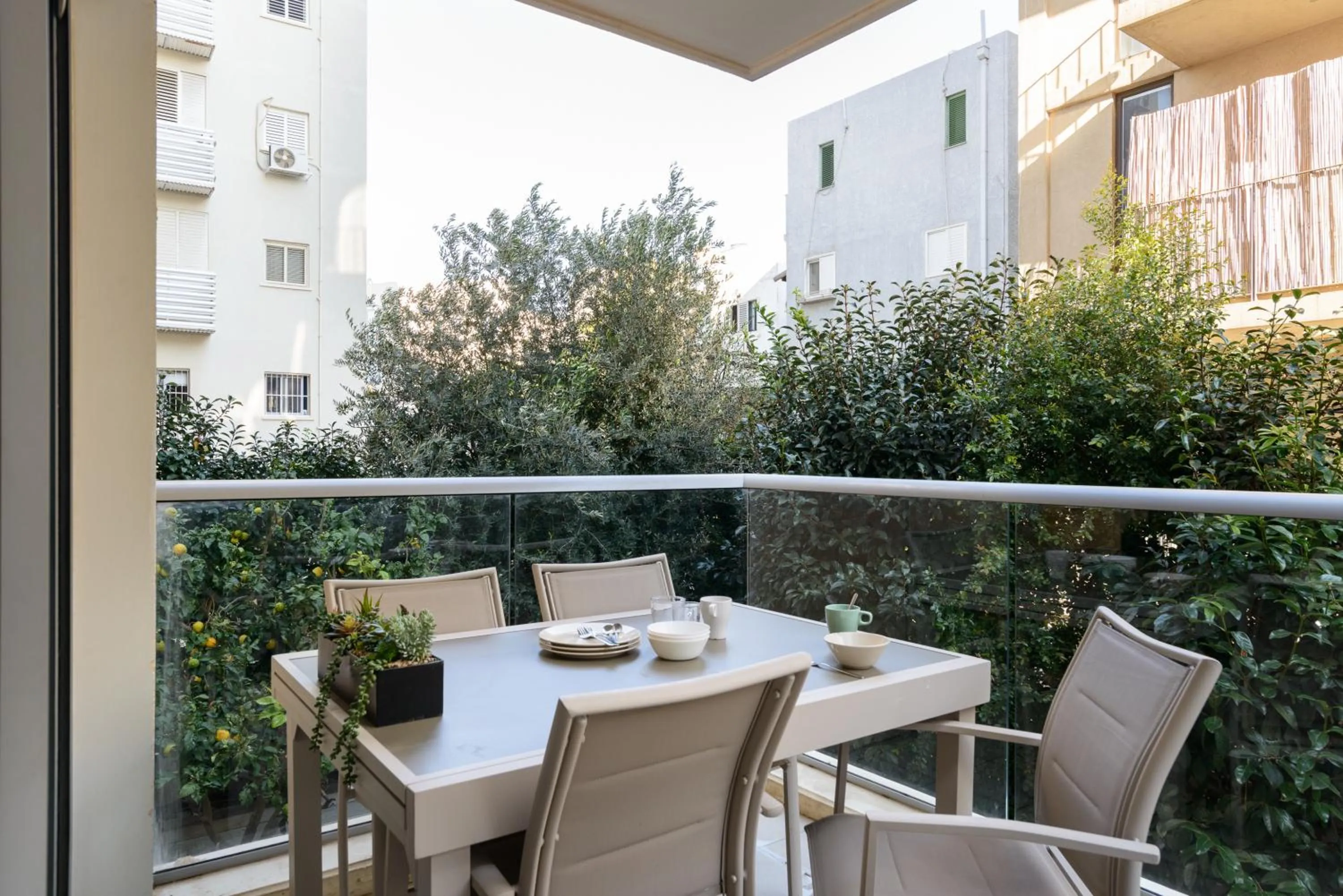 Balcony/Terrace in Quiet Hideaway & Terrace near Beach by FeelHome