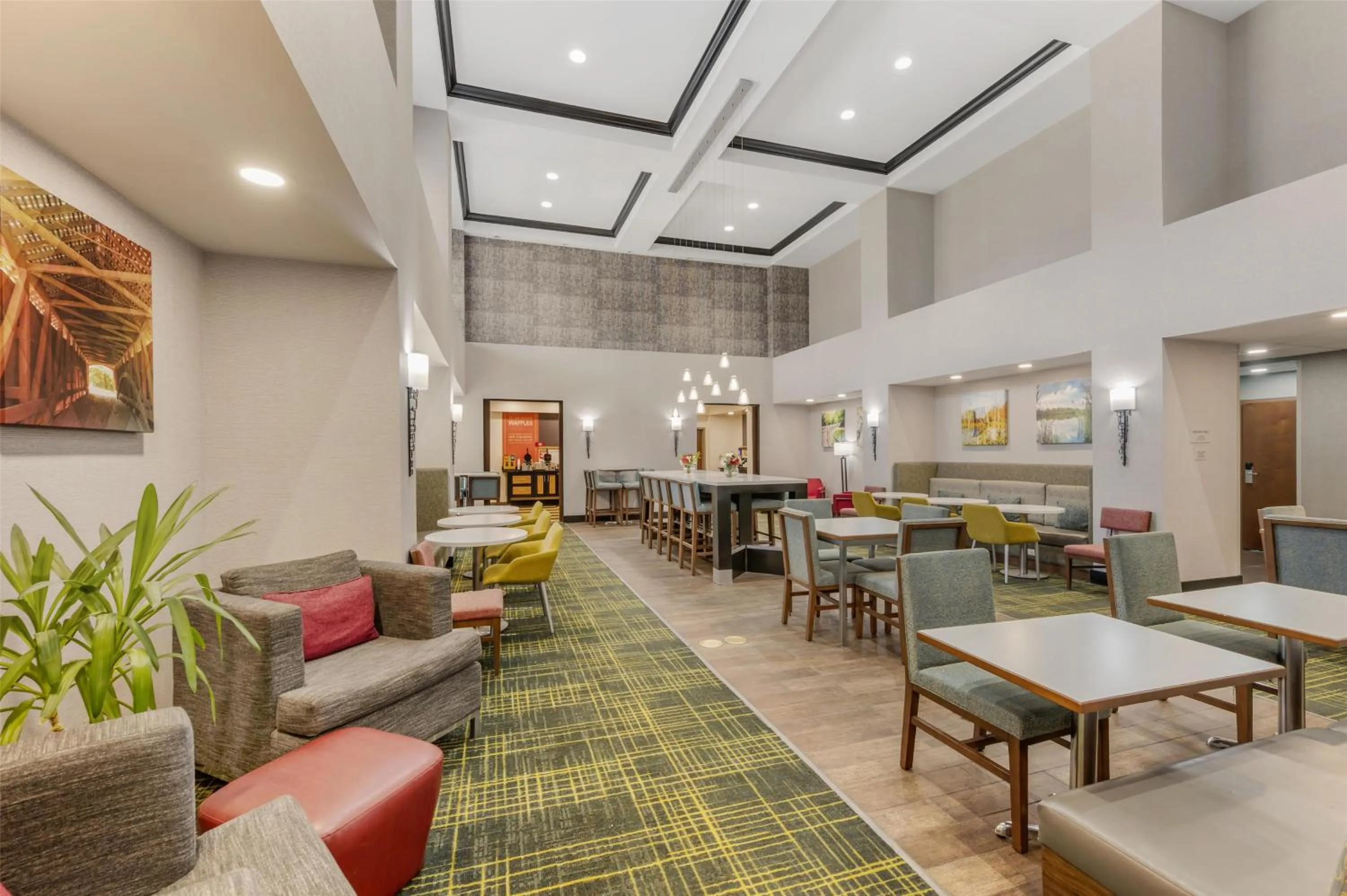 Lobby or reception in Hampton Inn & Suites Crawfordsville