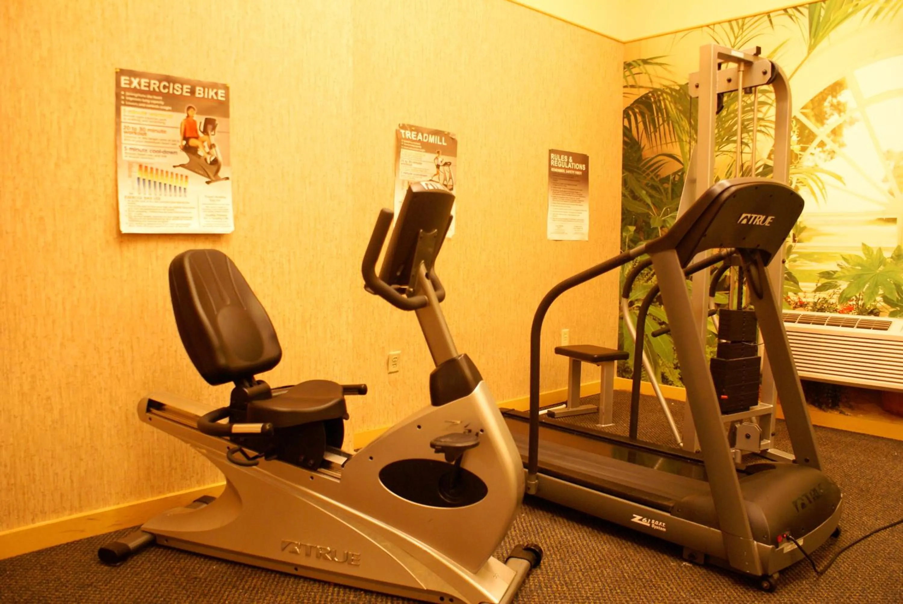 Fitness centre/facilities in Raritan Hotel