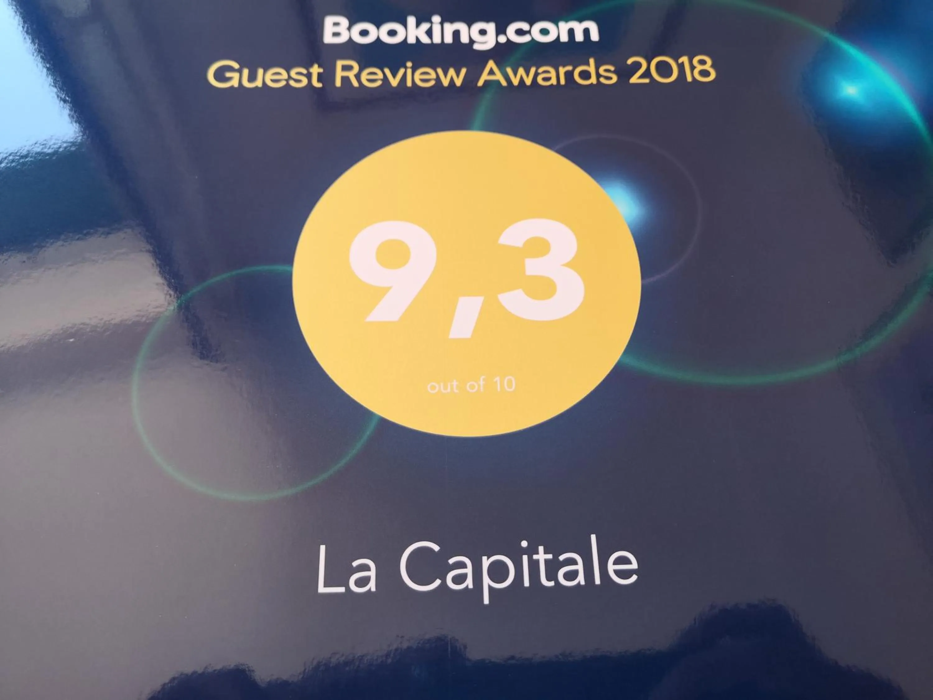 Certificate/Award in B&B La Capitale