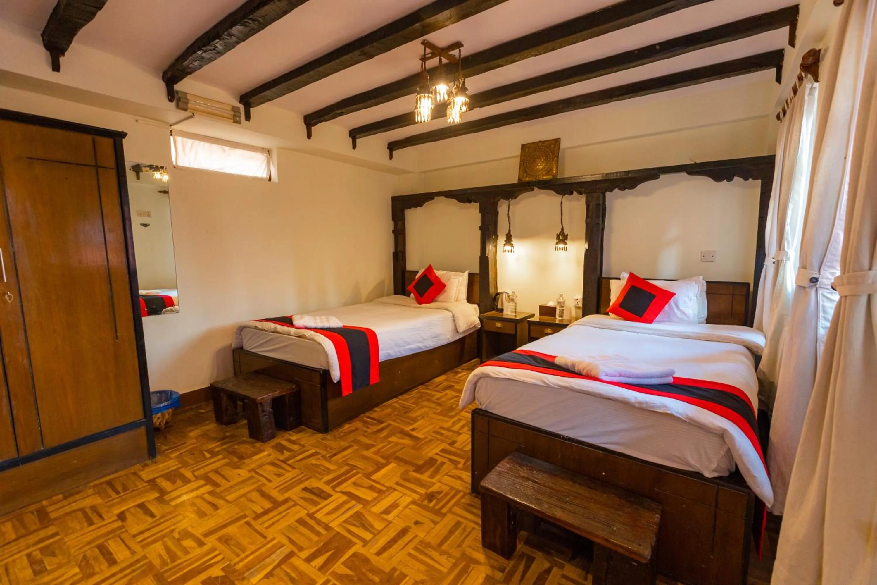 Bed in Vajra Boutique Hotel