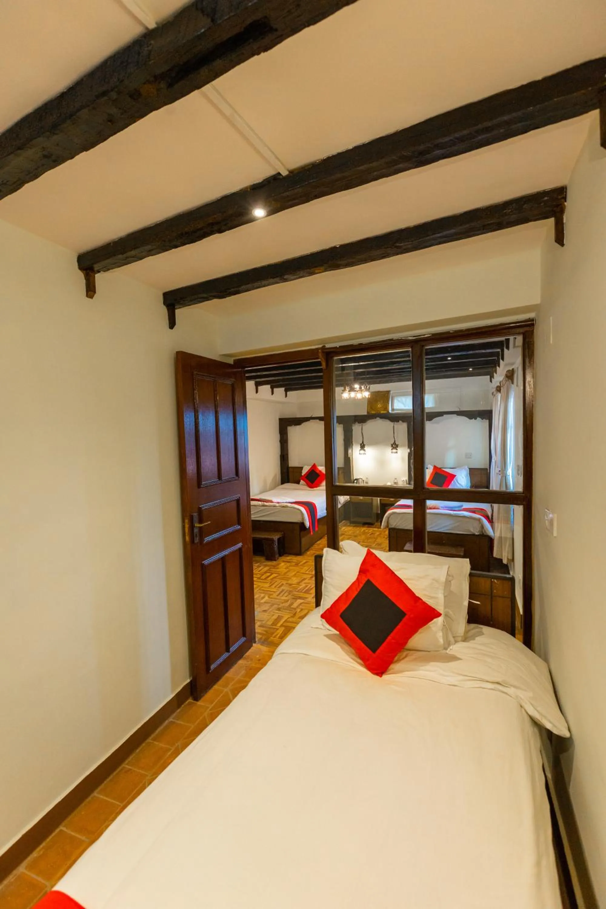 Bed in Vajra Boutique Hotel