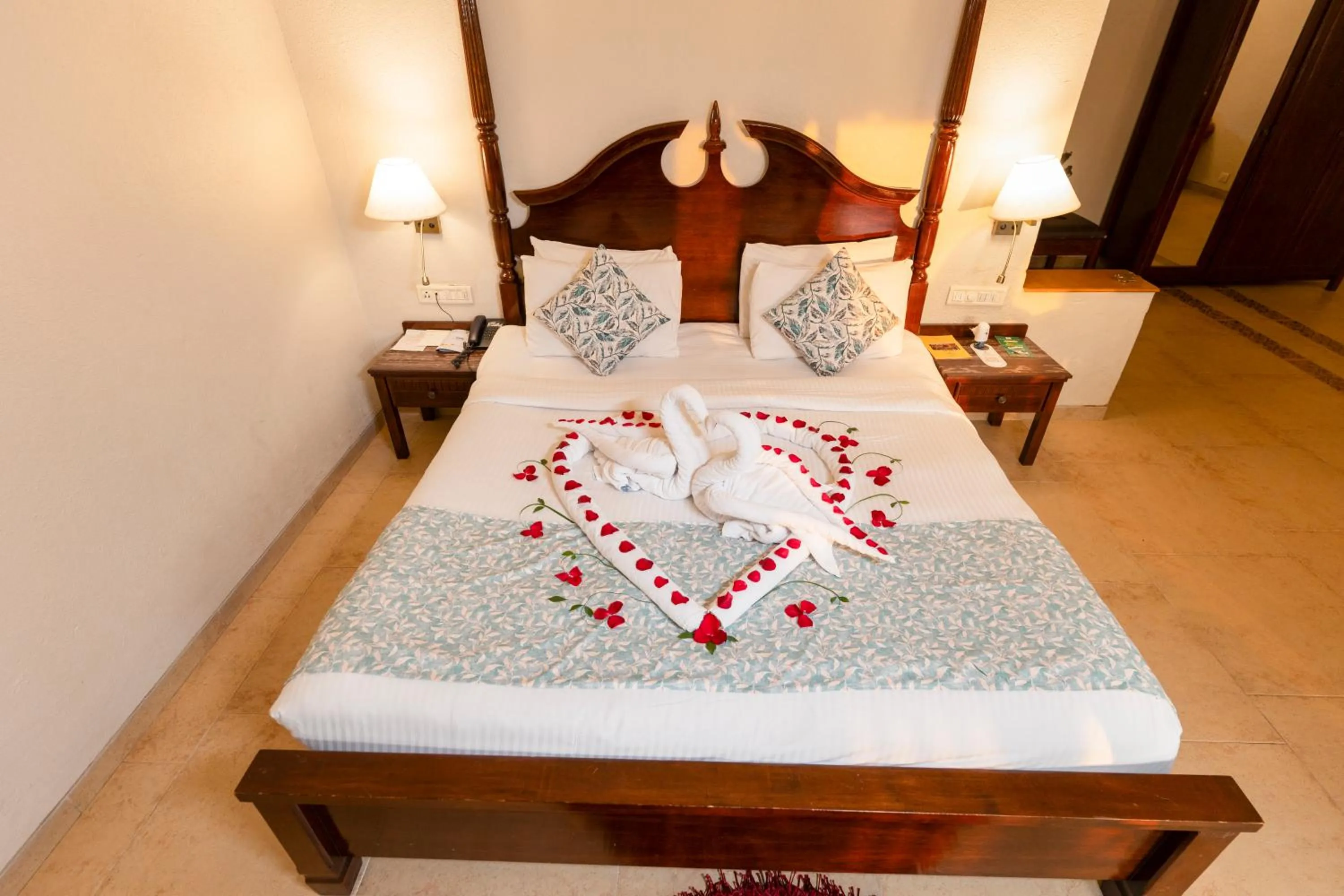 Bedroom, Bed in Neelam's The Grand Hotel Goa