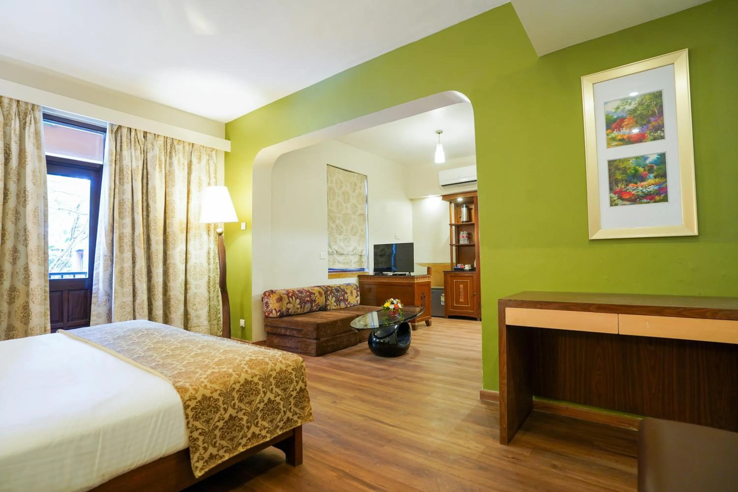 Bedroom, Bed in Neelam's The Grand Hotel Goa