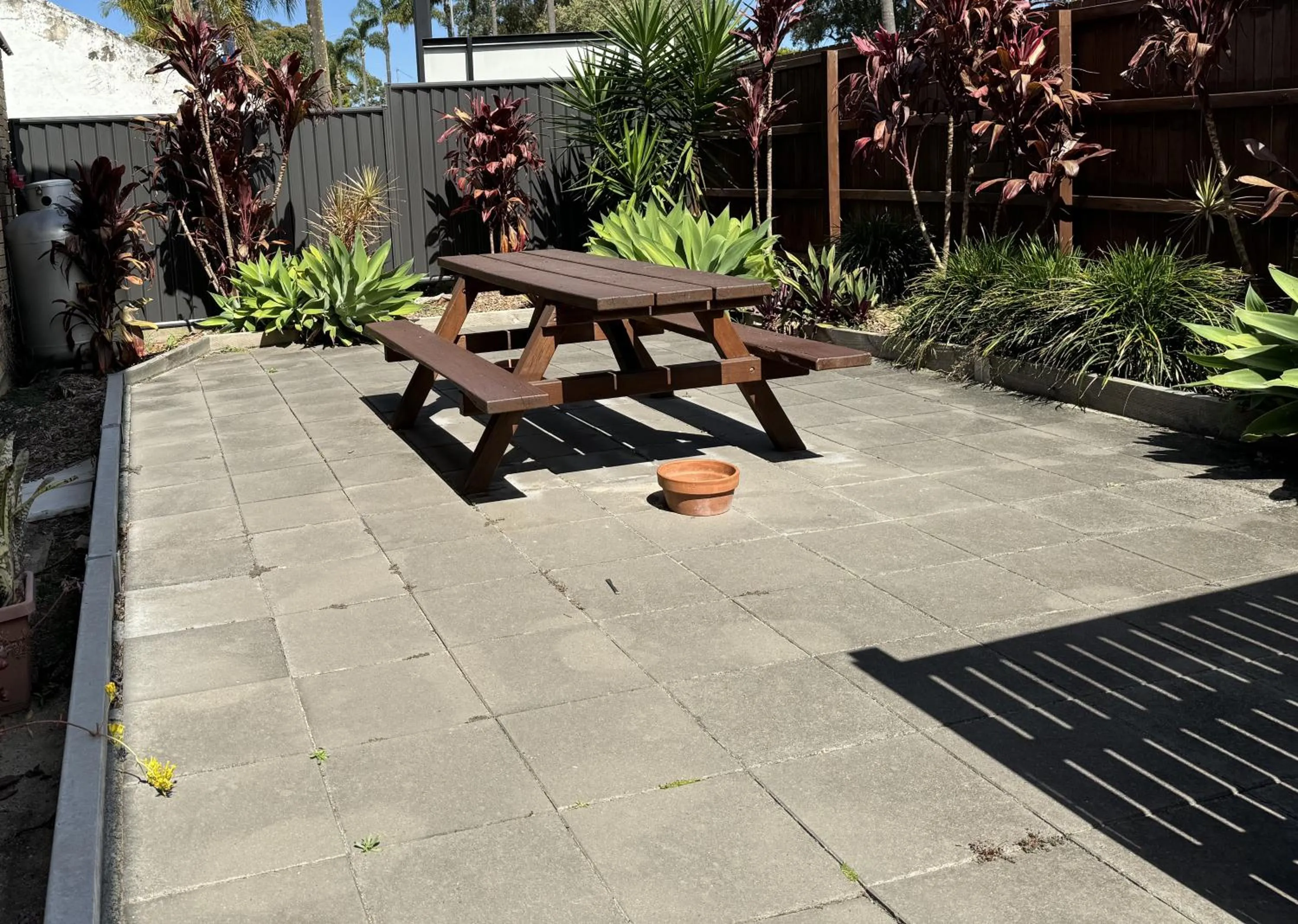 Patio in Toreador Motel
