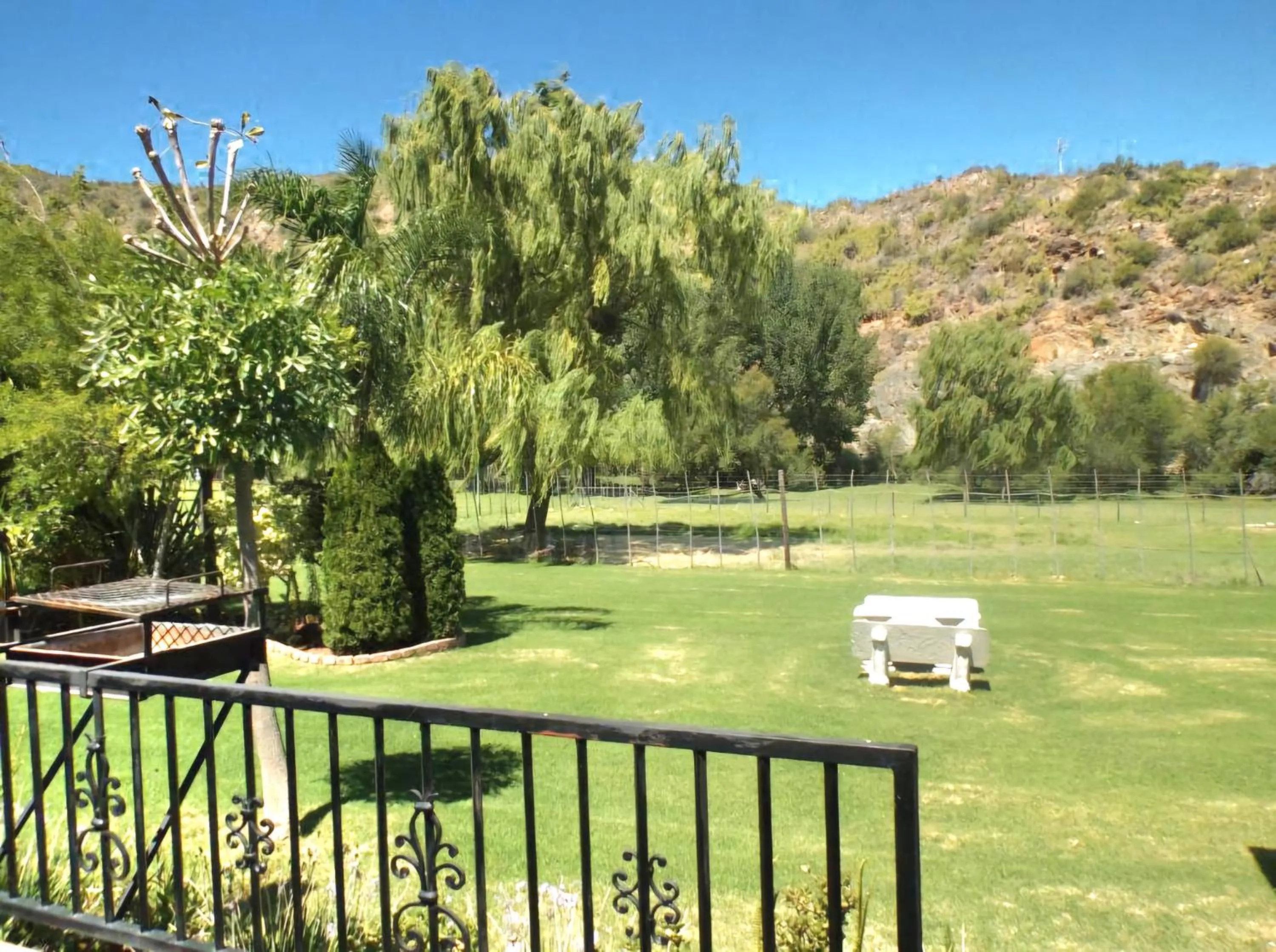 Garden in Old Mill Lodge, Seasonal Working Ostrich Farm & Restaurant, Oudtshoorn