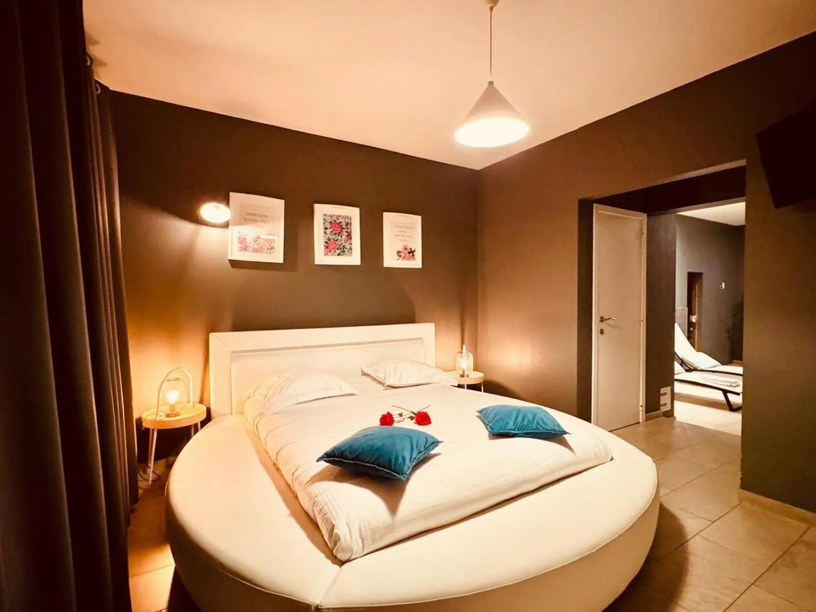 Bed in The Rose Suites