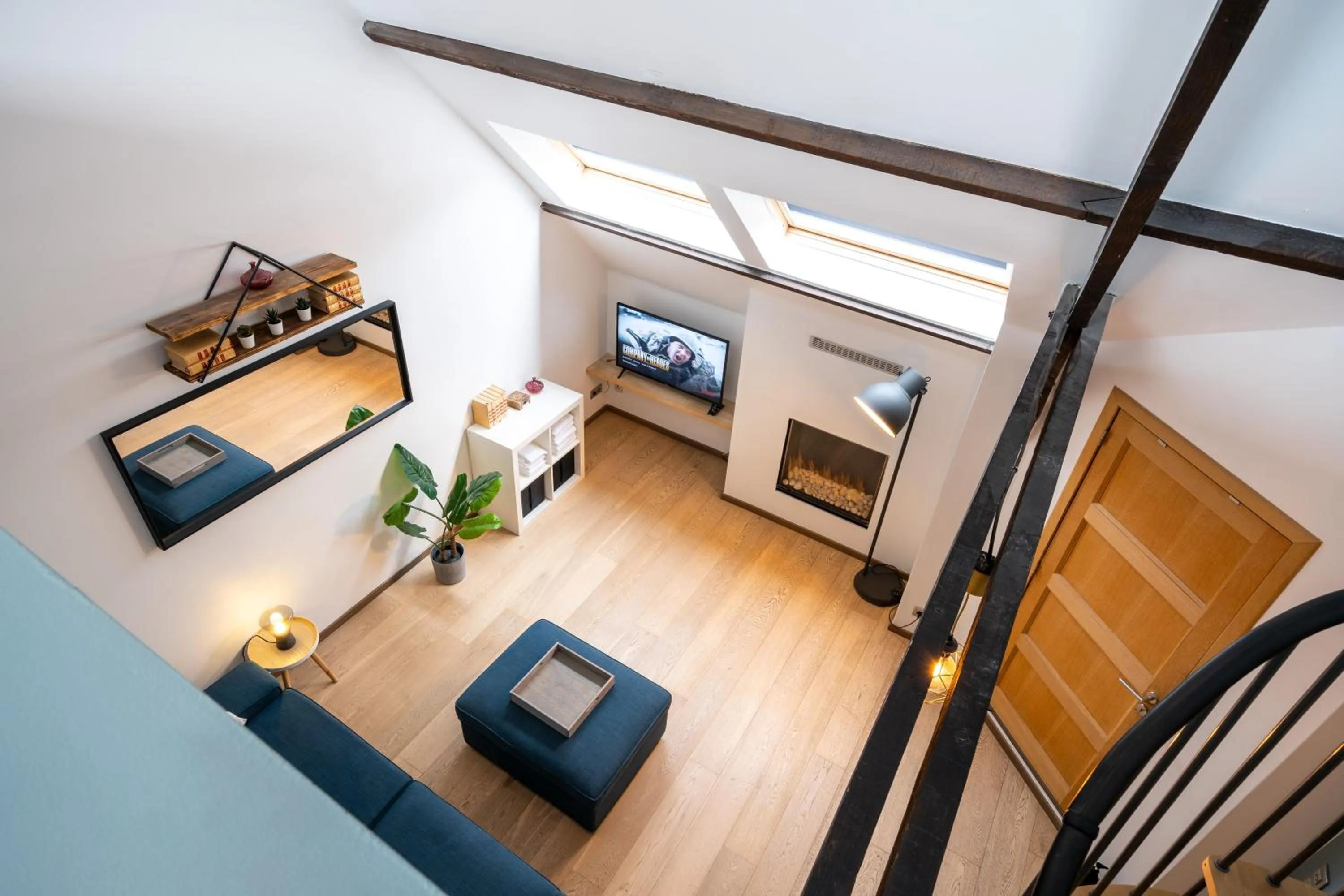 Living room in The Rose Suites