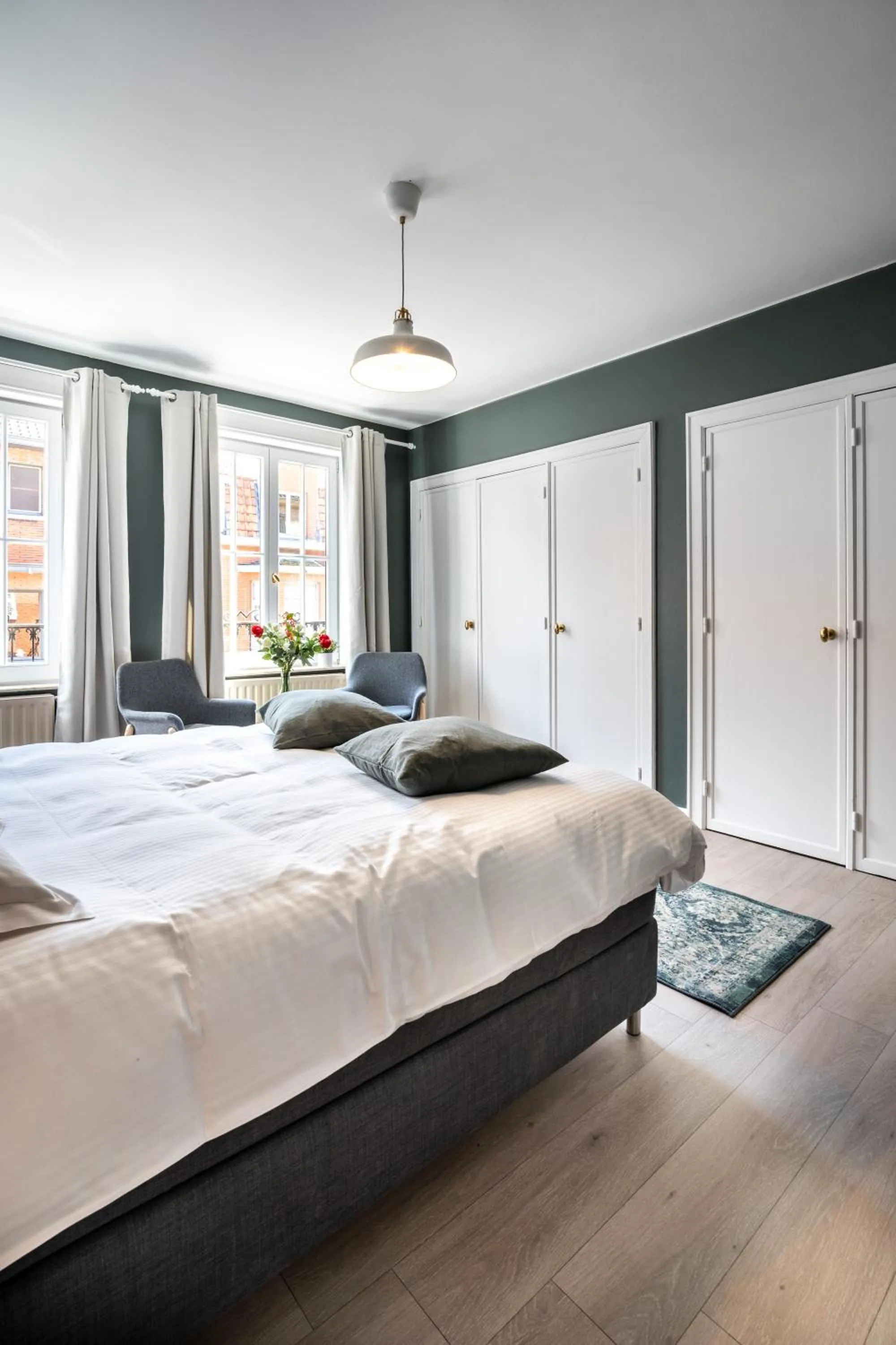 Bed in The Rose Suites