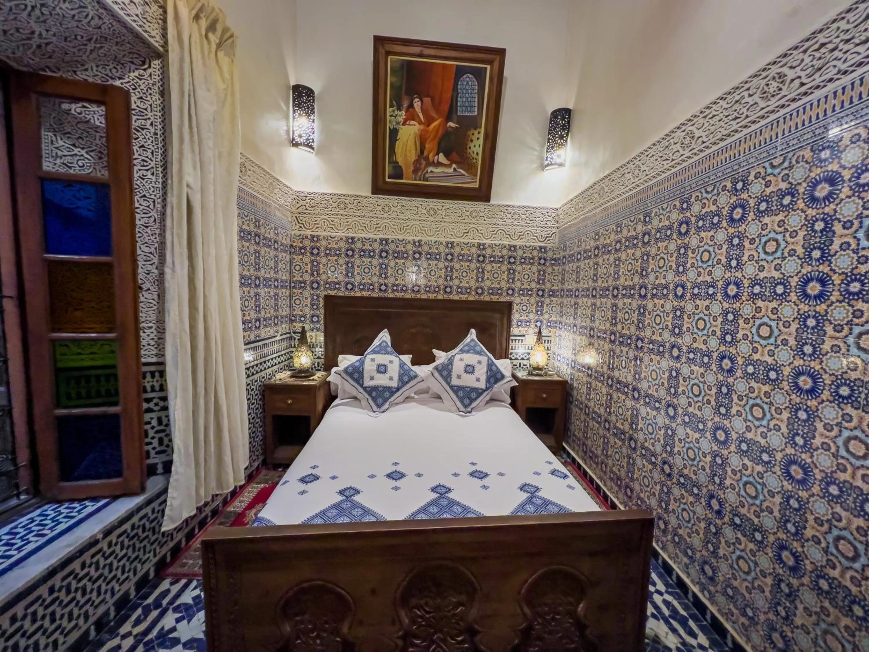 Bedroom, Bed in Riad Dar Guennoun - Luxury Suites in the Heart of Fes