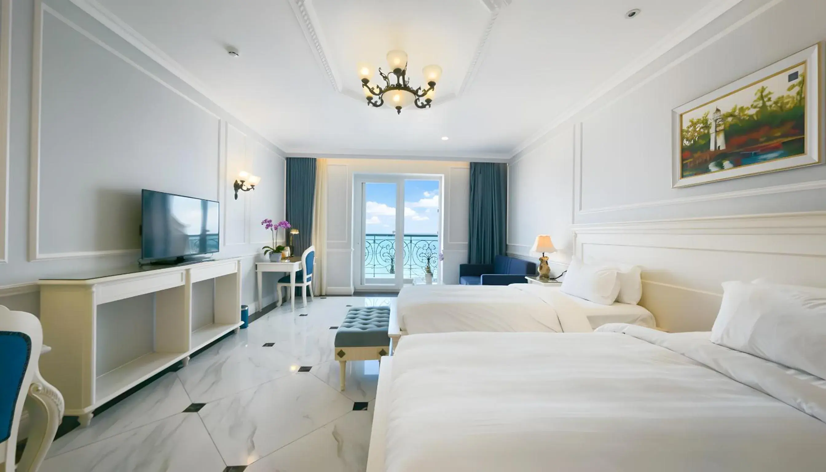 Premium Deluxe Twin Room with Ocean View in Lan Rung Beach Resort Premium Deluxe Twin Room with Ocean View in Lan Rung Beach Resort