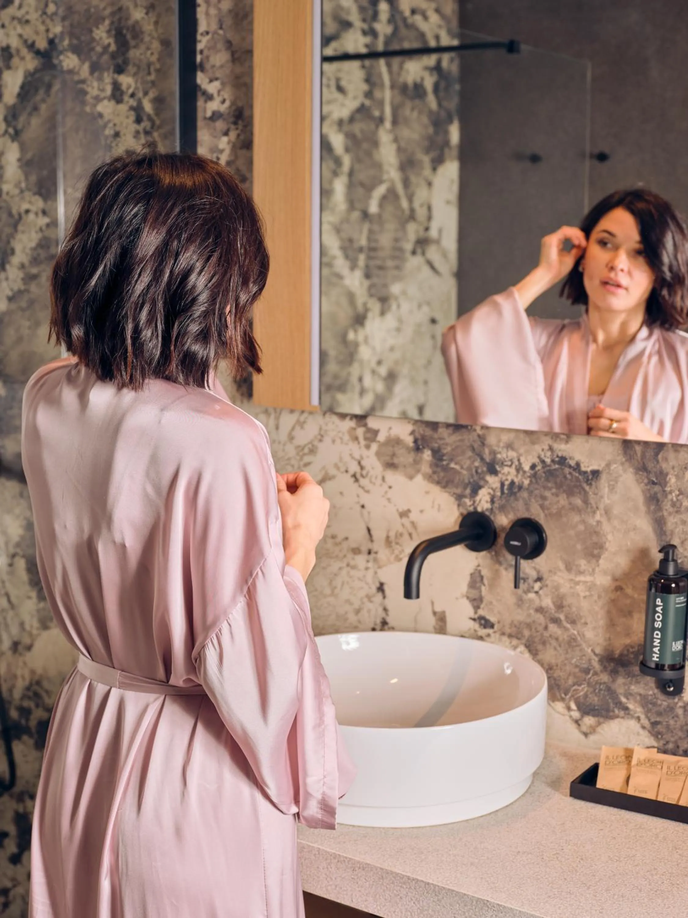 Bathroom in Il Leon D'Oro Bari - by Farace Hotels