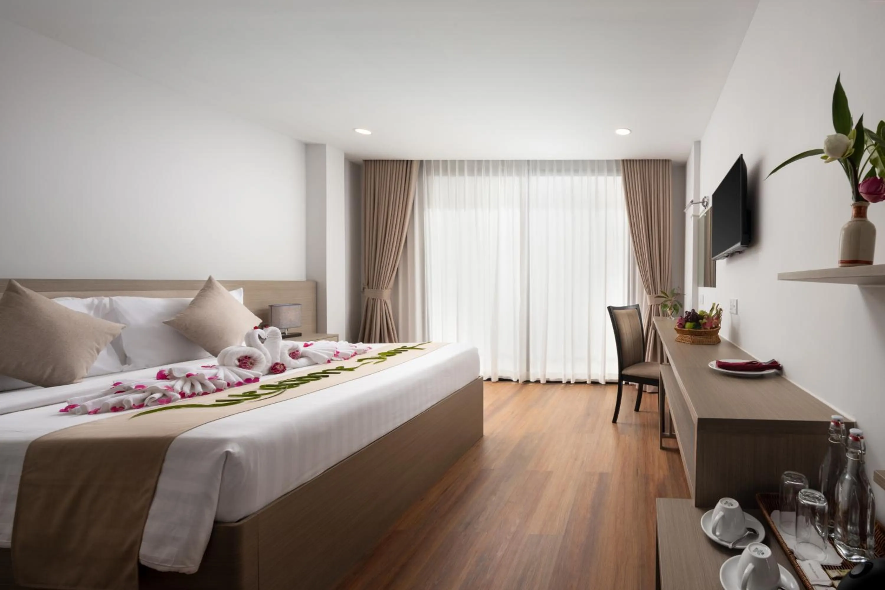 TV and multimedia, Bed in SIEM REAP RIVER VIEW Residence