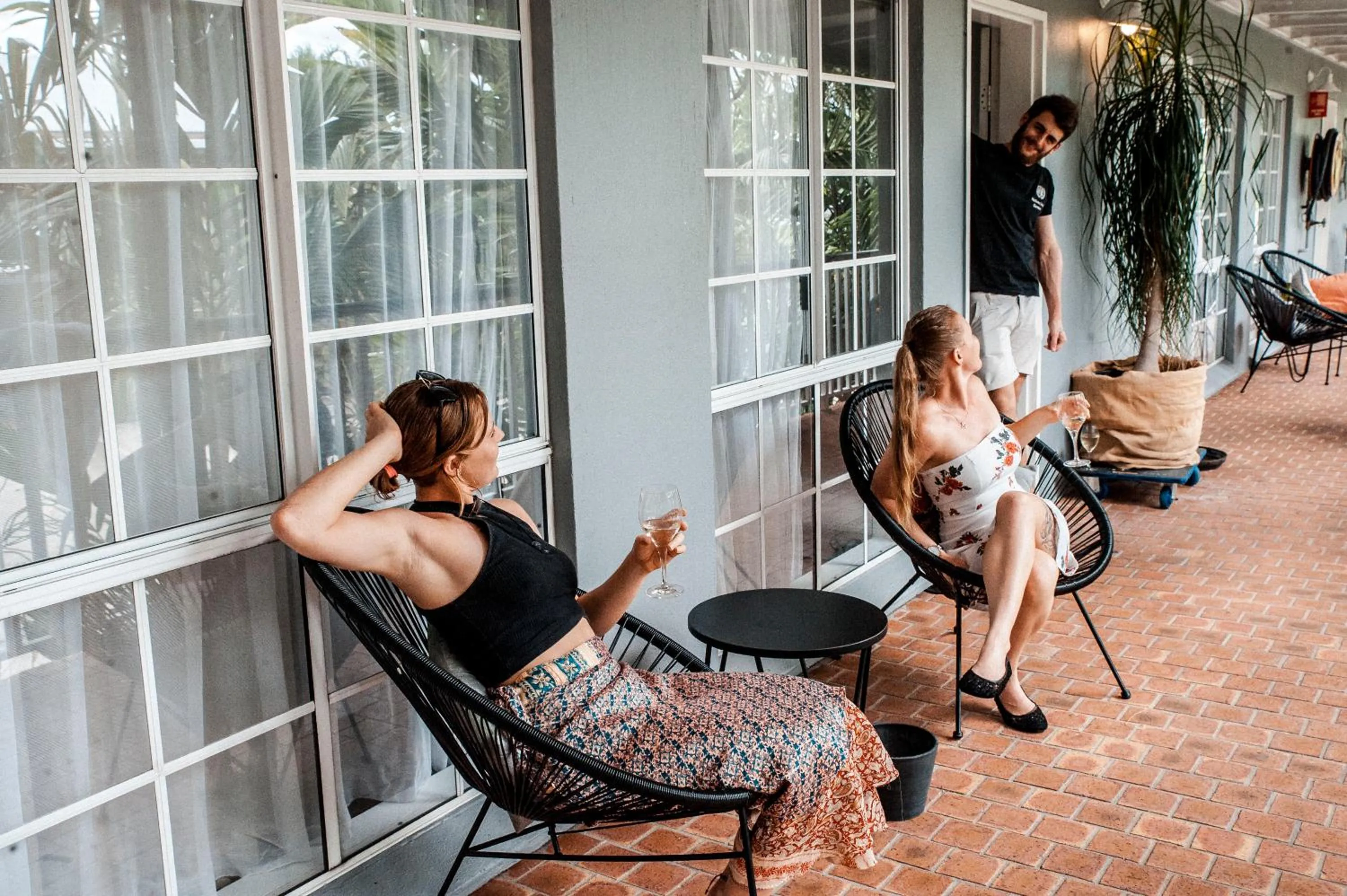 Communal lounge/ TV room in Motel Nomad