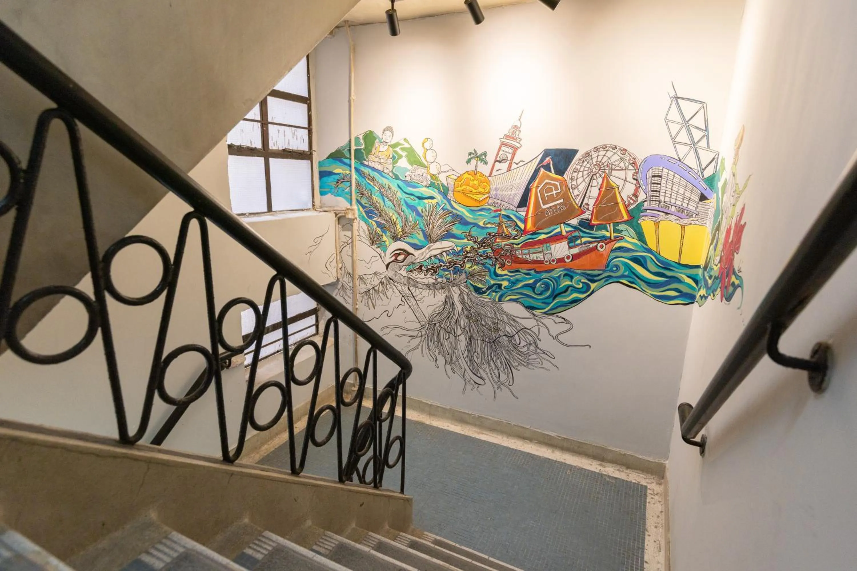 Decorative detail in Atlas Hostel & Backpackers