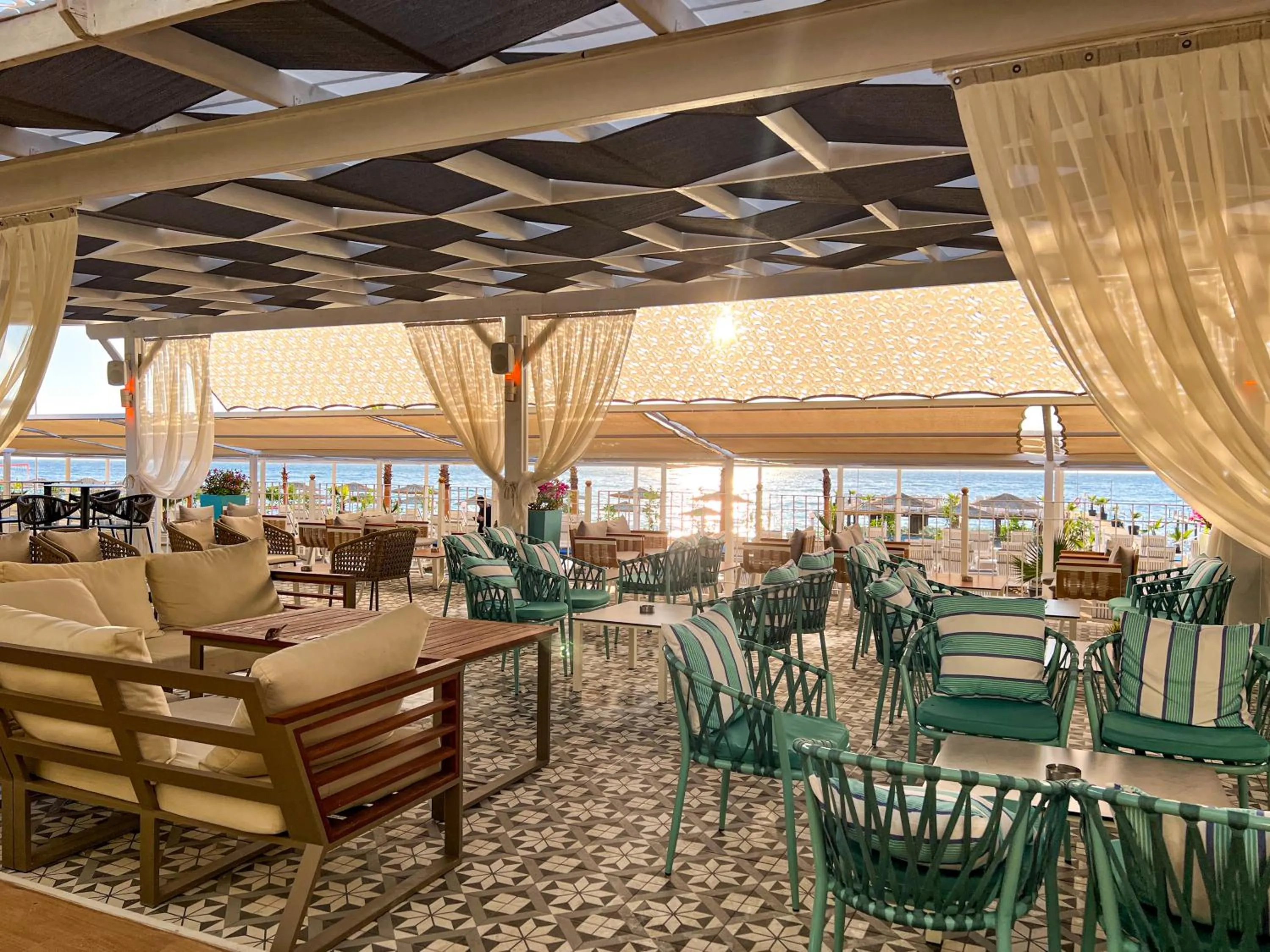 Seating area in Catamaran Quality Times