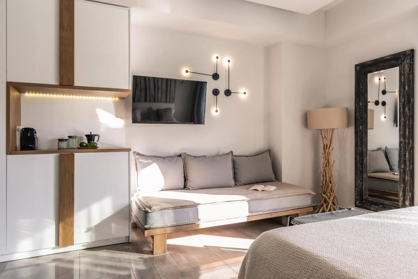 Bed in Blue Carpet Luxury Suites