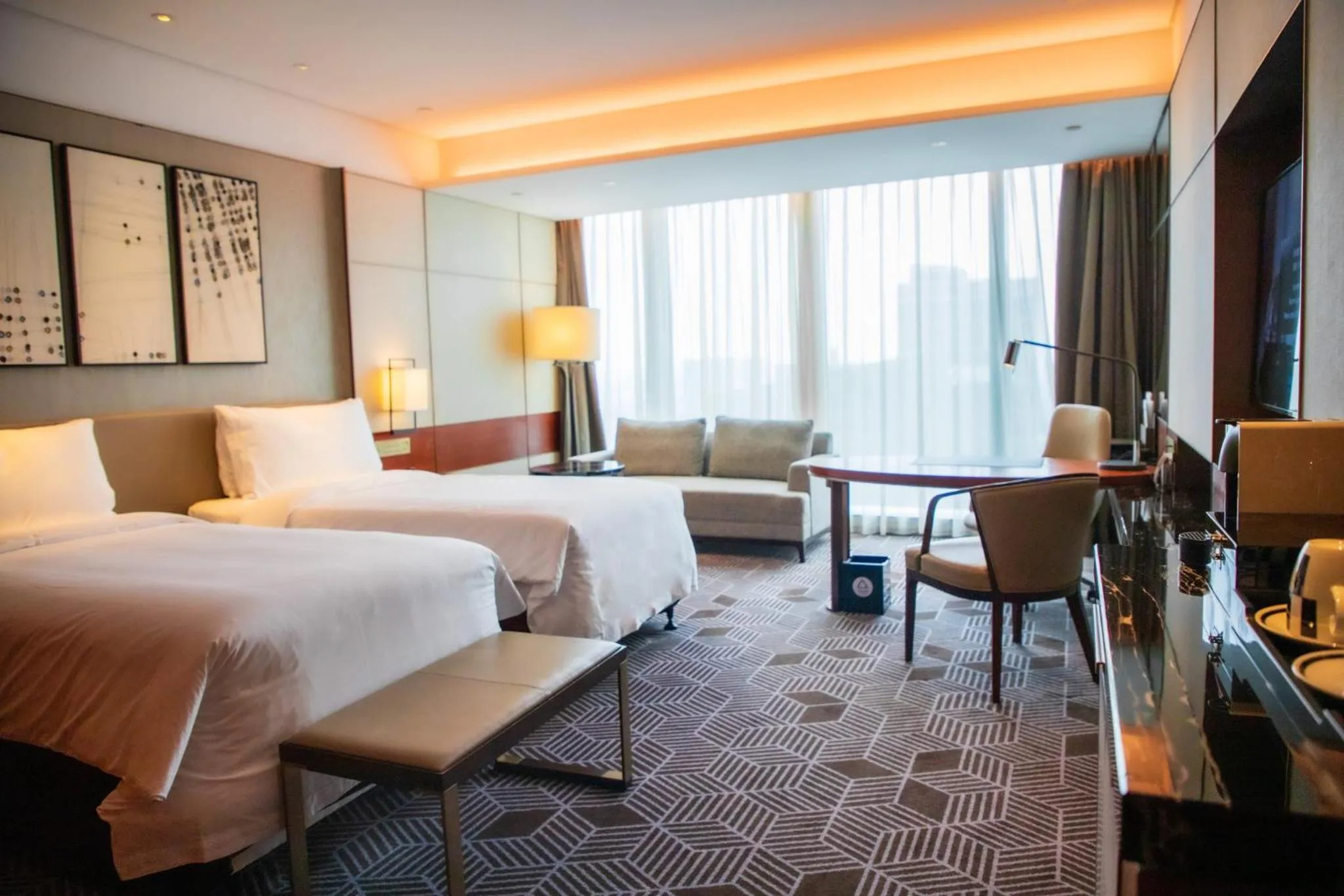 Photo of the whole room, Bed in InterContinental Guangzhou Exhibition Center by IHG