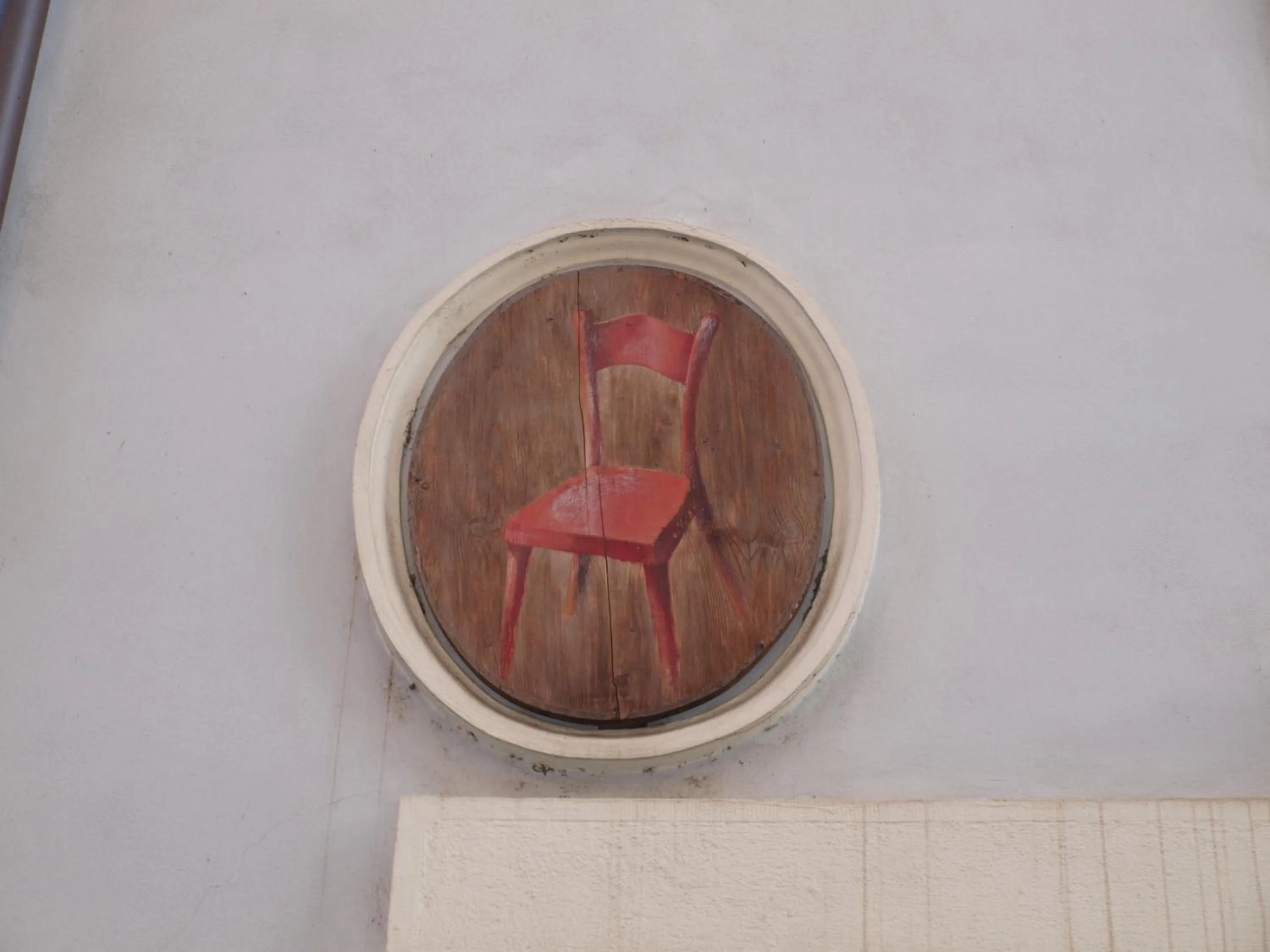 Decorative detail in U Cervene zidle - Red Chair Hotel