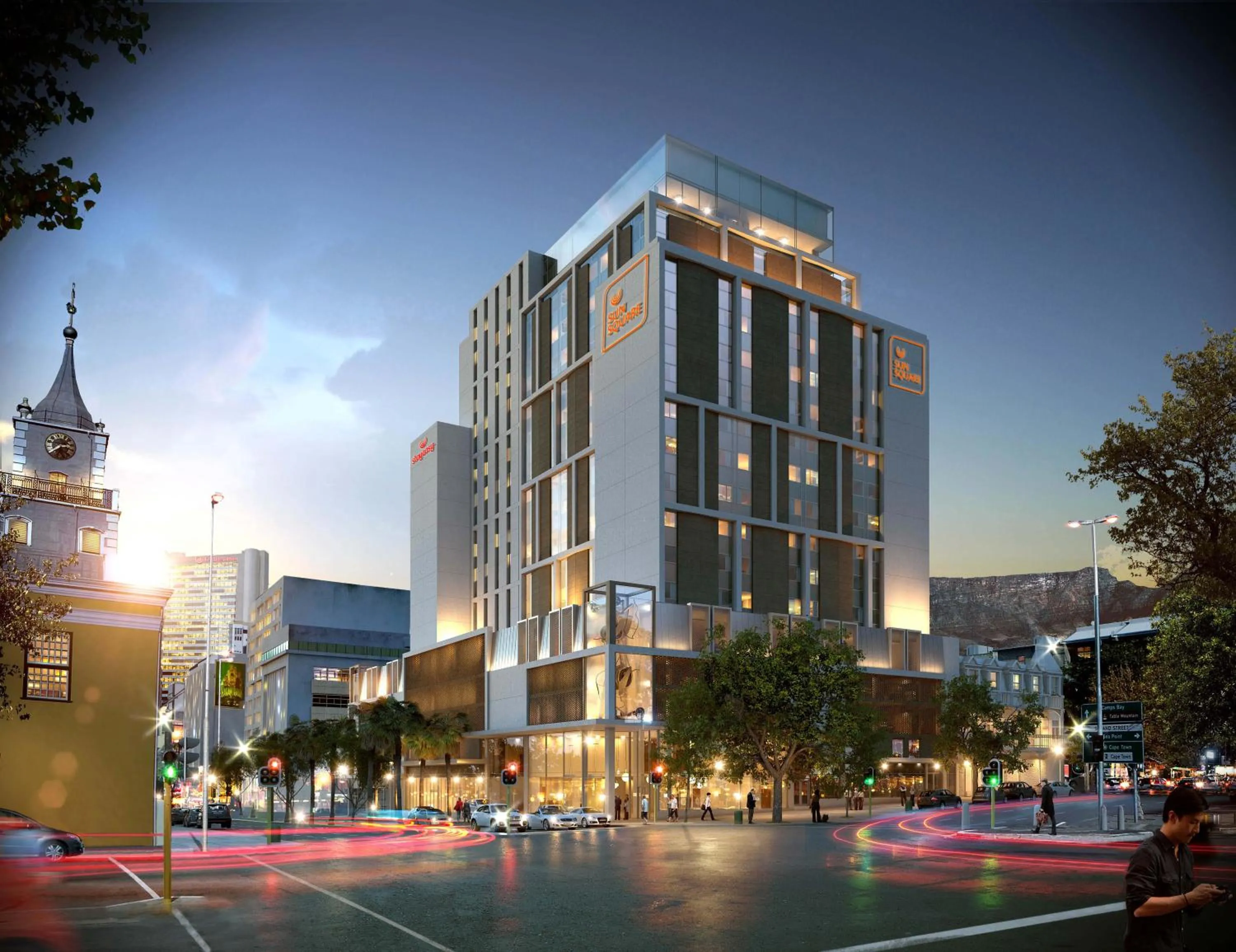 City view in SunSquare Cape Town City Bowl