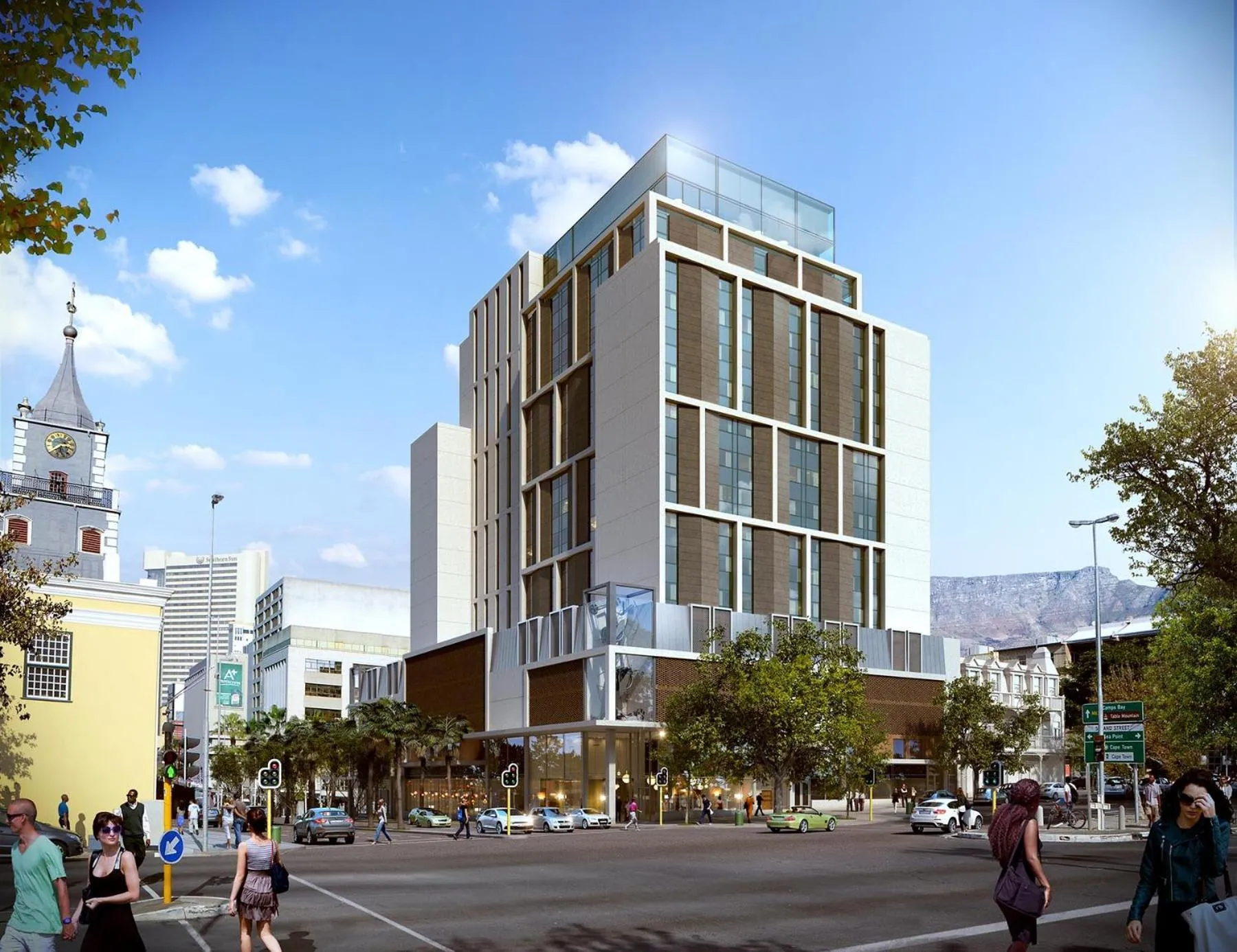 Facade/entrance in SunSquare Cape Town City Bowl