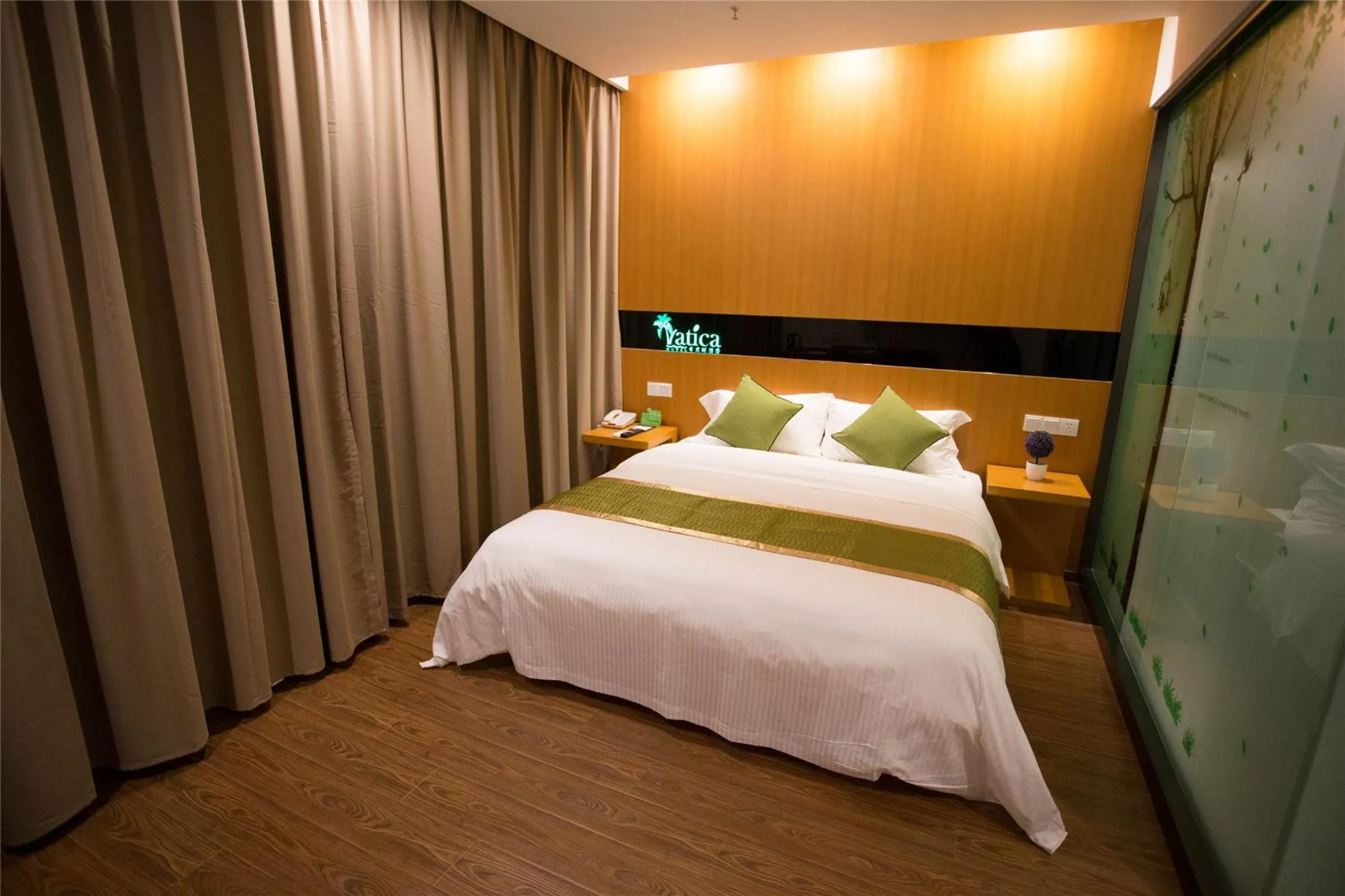 Bed in Vatica Suzhou Yongqiao District Yinhe 2 Road Wanda Plaza Hotel