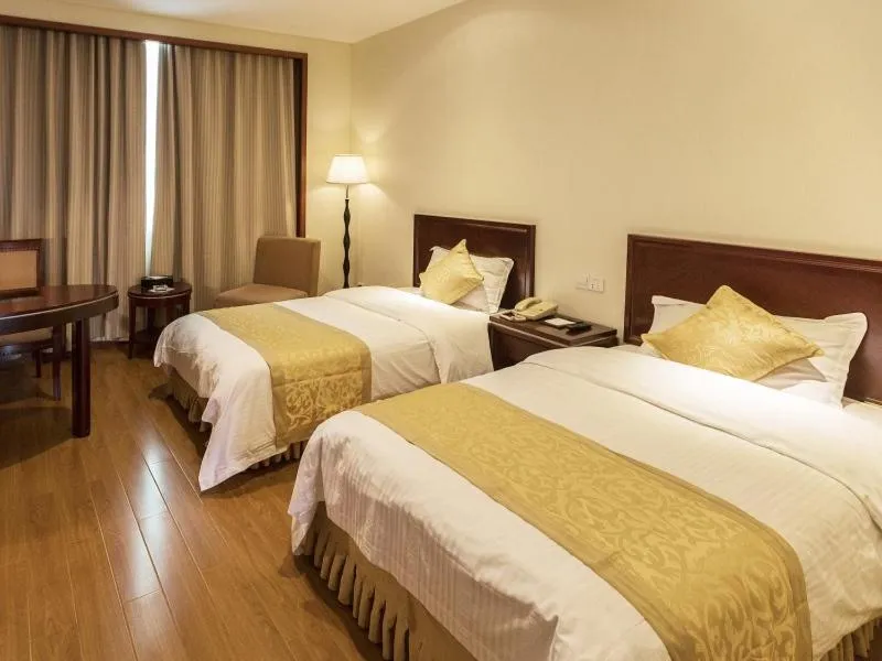 Bed in GreenTree Alliance Suzhou Wuzhong North Zhongshan Road Jinmanting Hotel
