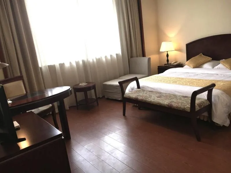 Bed in GreenTree Alliance Suzhou Wuzhong North Zhongshan Road Jinmanting Hotel