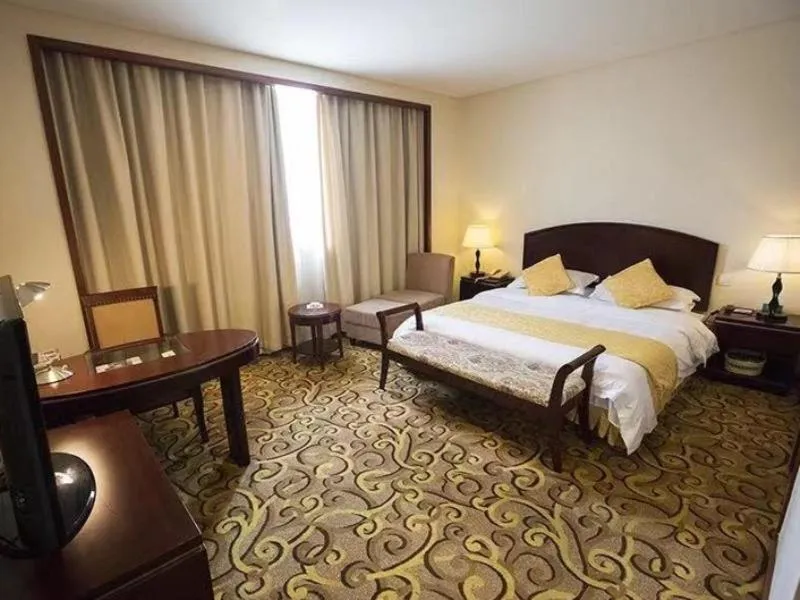 Bed in GreenTree Alliance Suzhou Wuzhong North Zhongshan Road Jinmanting Hotel
