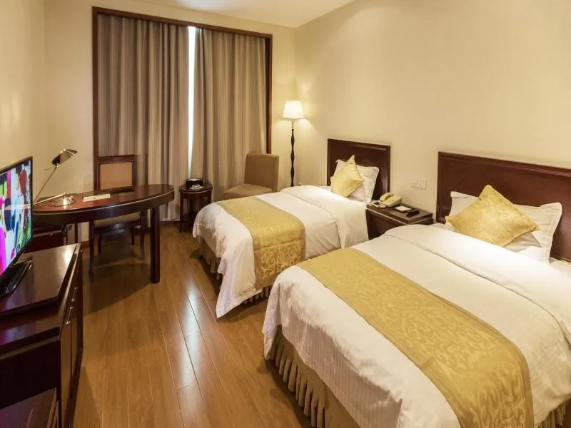 Bed in GreenTree Alliance Suzhou Wuzhong North Zhongshan Road Jinmanting Hotel