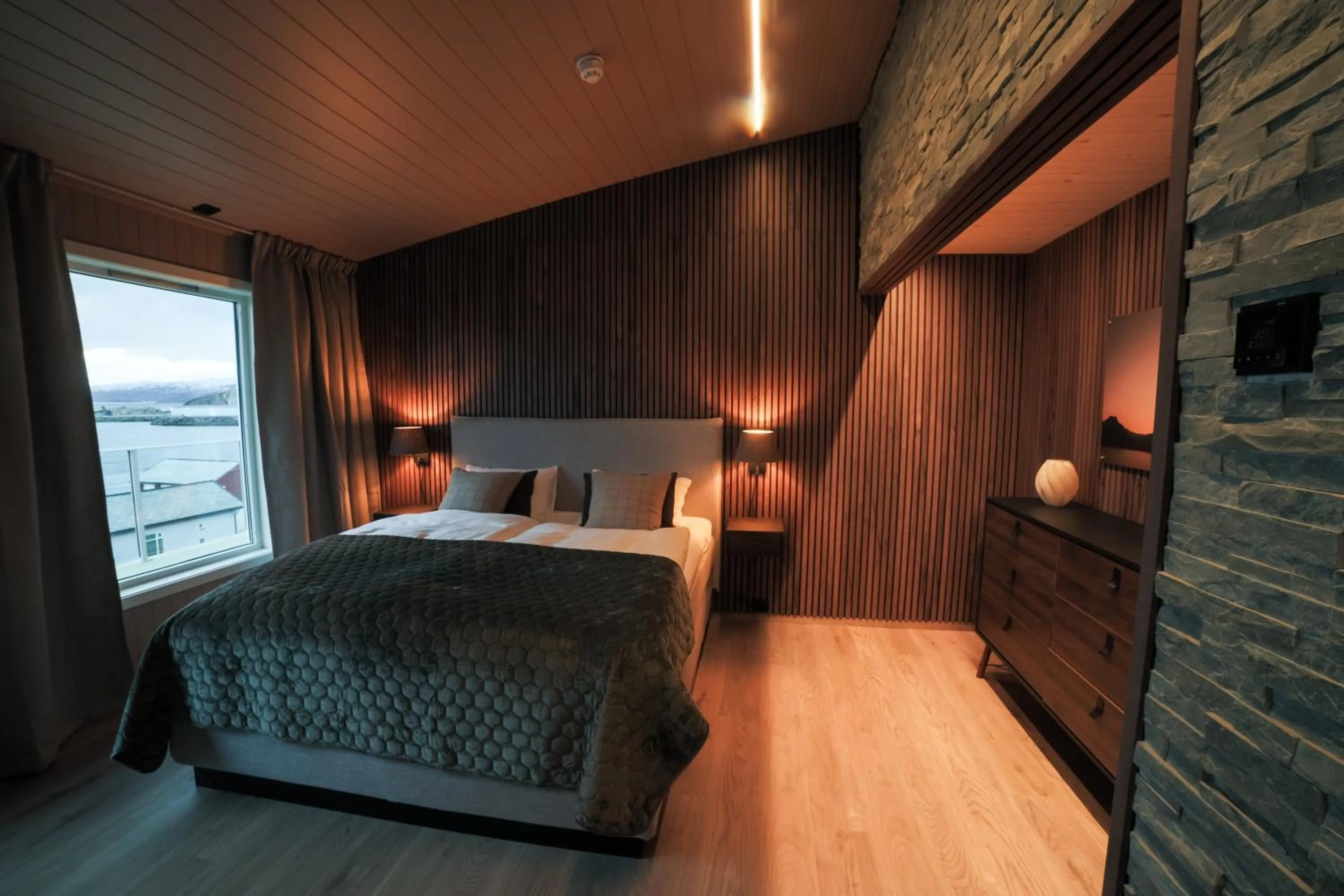 Bed in Altafjord Gjestegaard