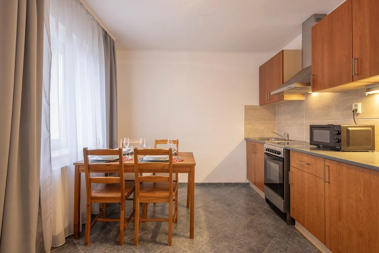 Kitchen or kitchenette in Pytloun Wellness Travel Hotel