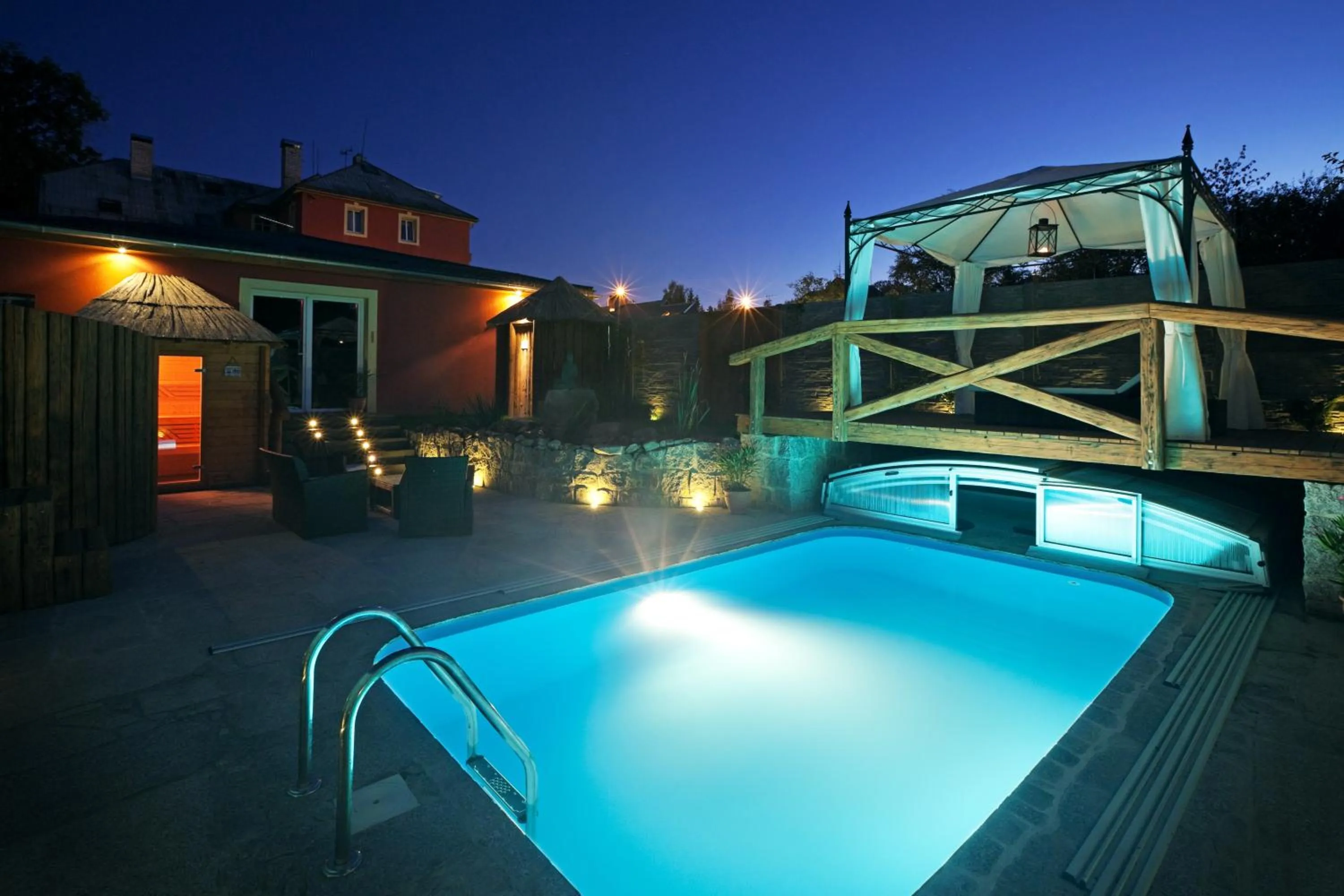 Swimming pool in Pytloun Wellness Travel Hotel