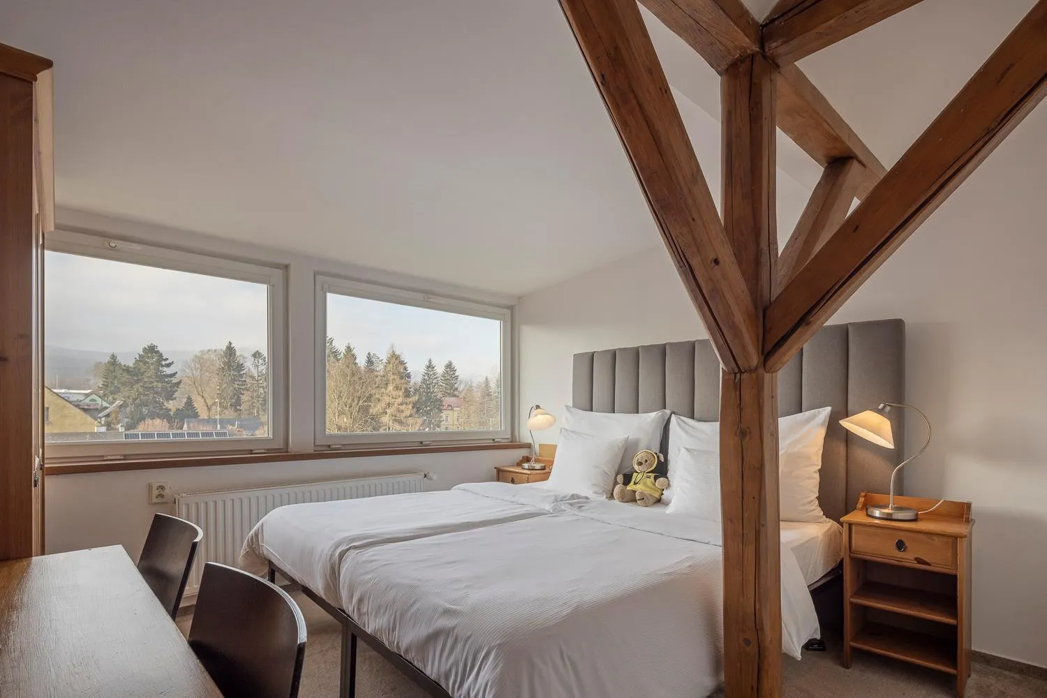 Bedroom, Bed in Pytloun Wellness Travel Hotel