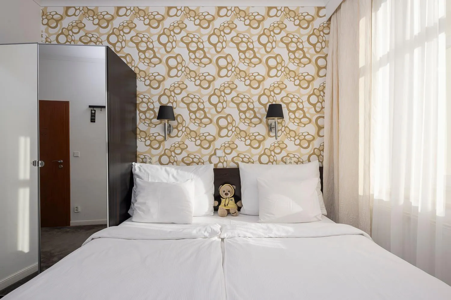 Bed in Pytloun Wellness Travel Hotel