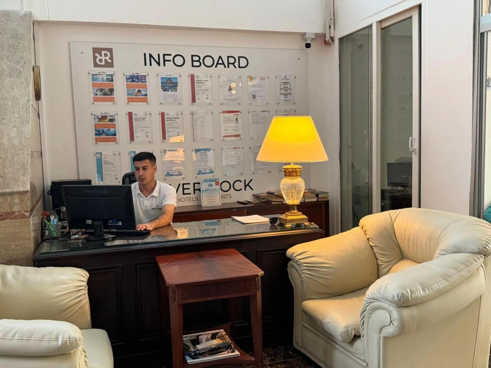 Lobby or reception in Olimpos Beach Hotel by RRH&R