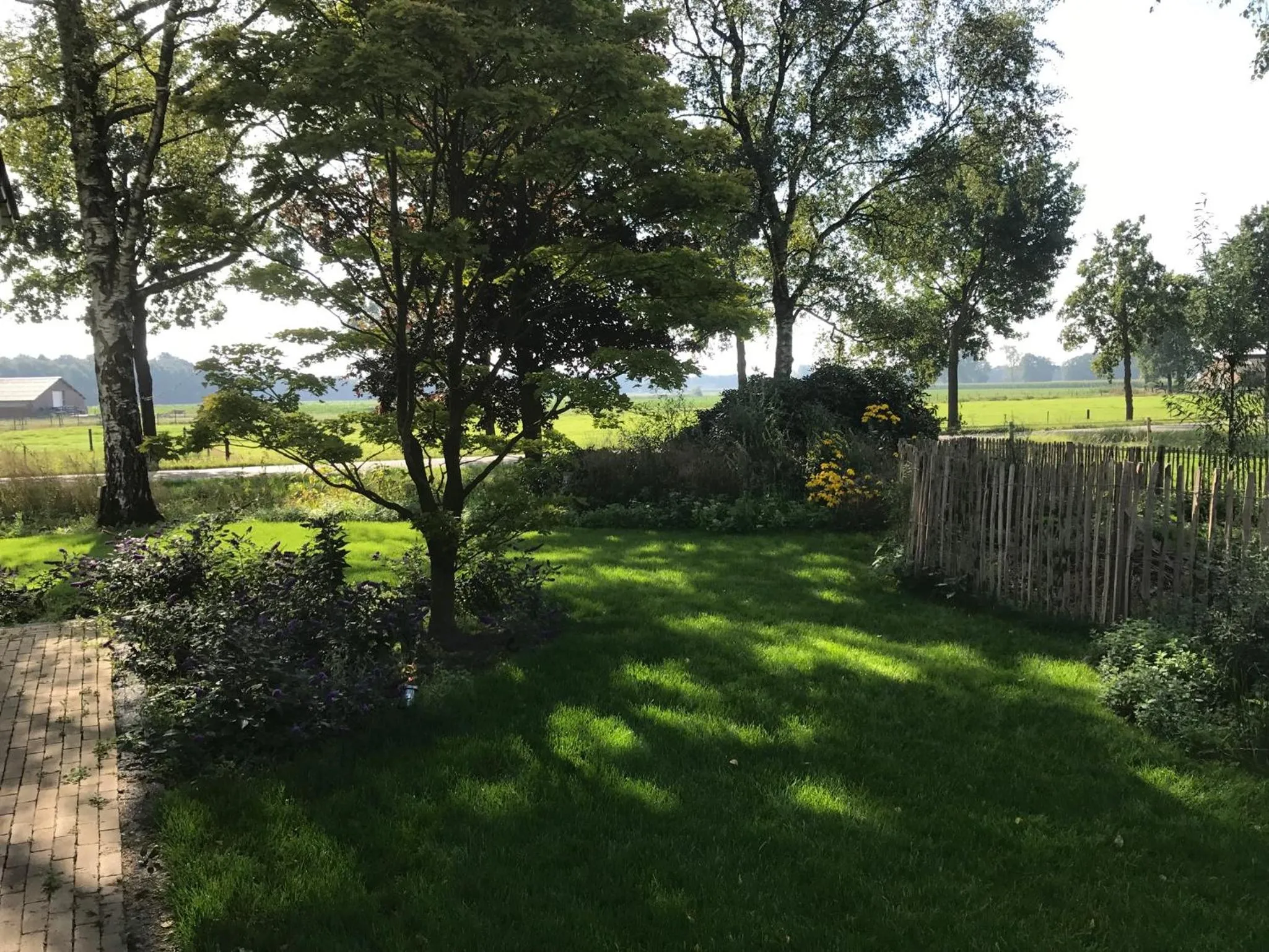 Garden view in Bed & Breakfast de Zandhoef