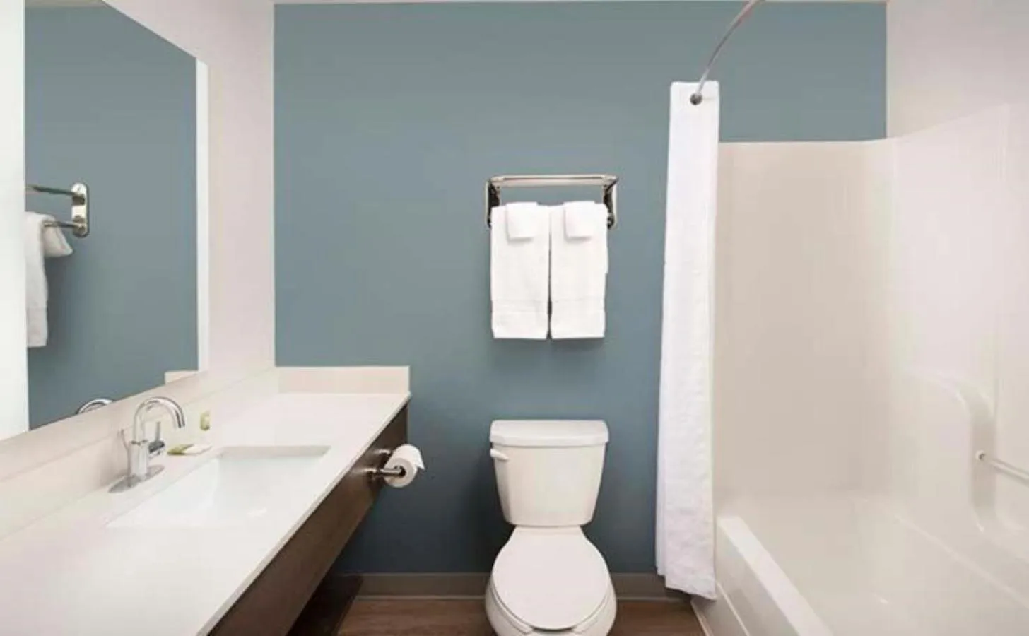 Bathroom in WoodSpring Suites Savannah Pooler