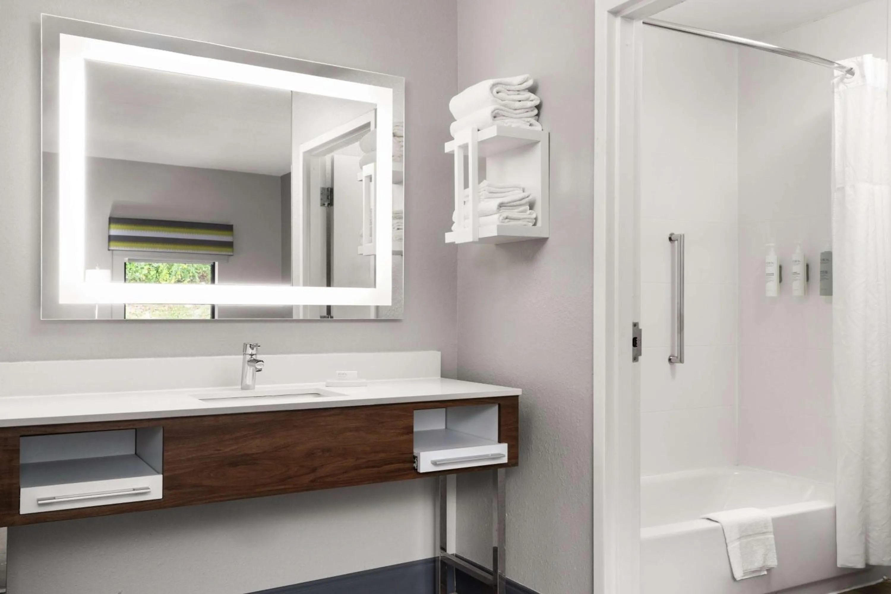 Bathroom in Hampton Inn Roanoke/Hollins - I-81