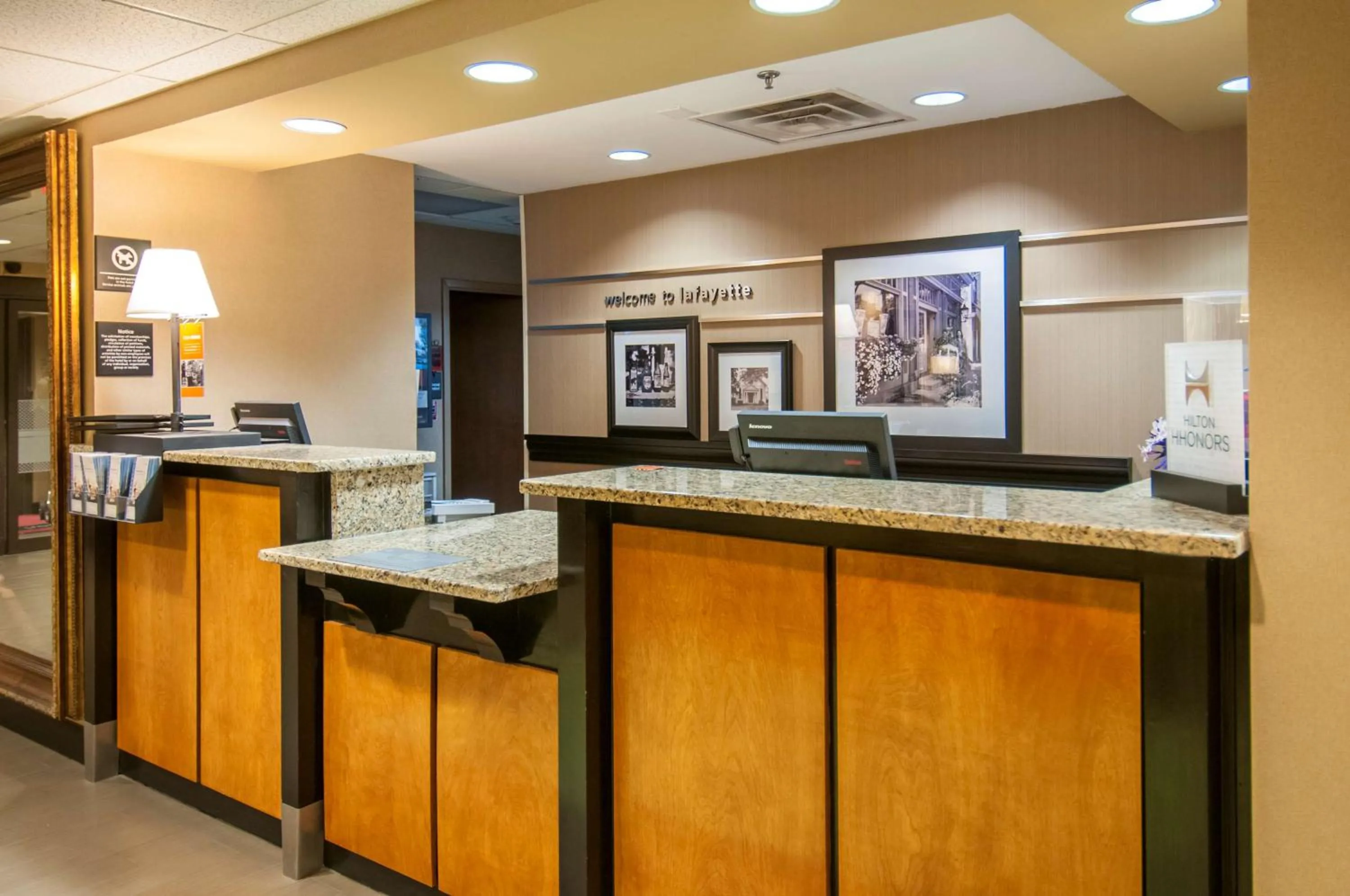 Lobby or reception in Hampton Inn Lafayette Louisiana