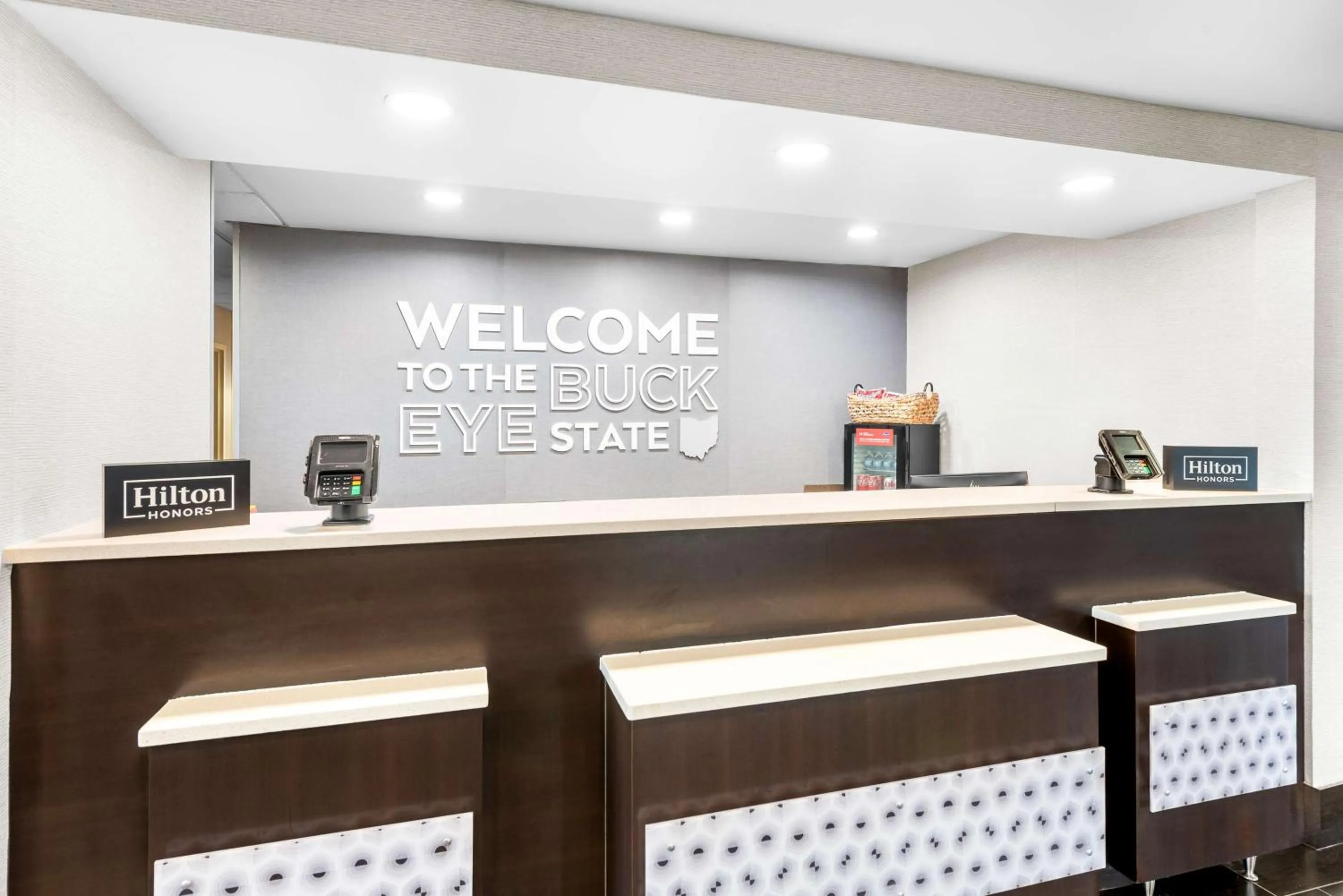 Lobby or reception in Hampton Inn Dayton/Huber Heights