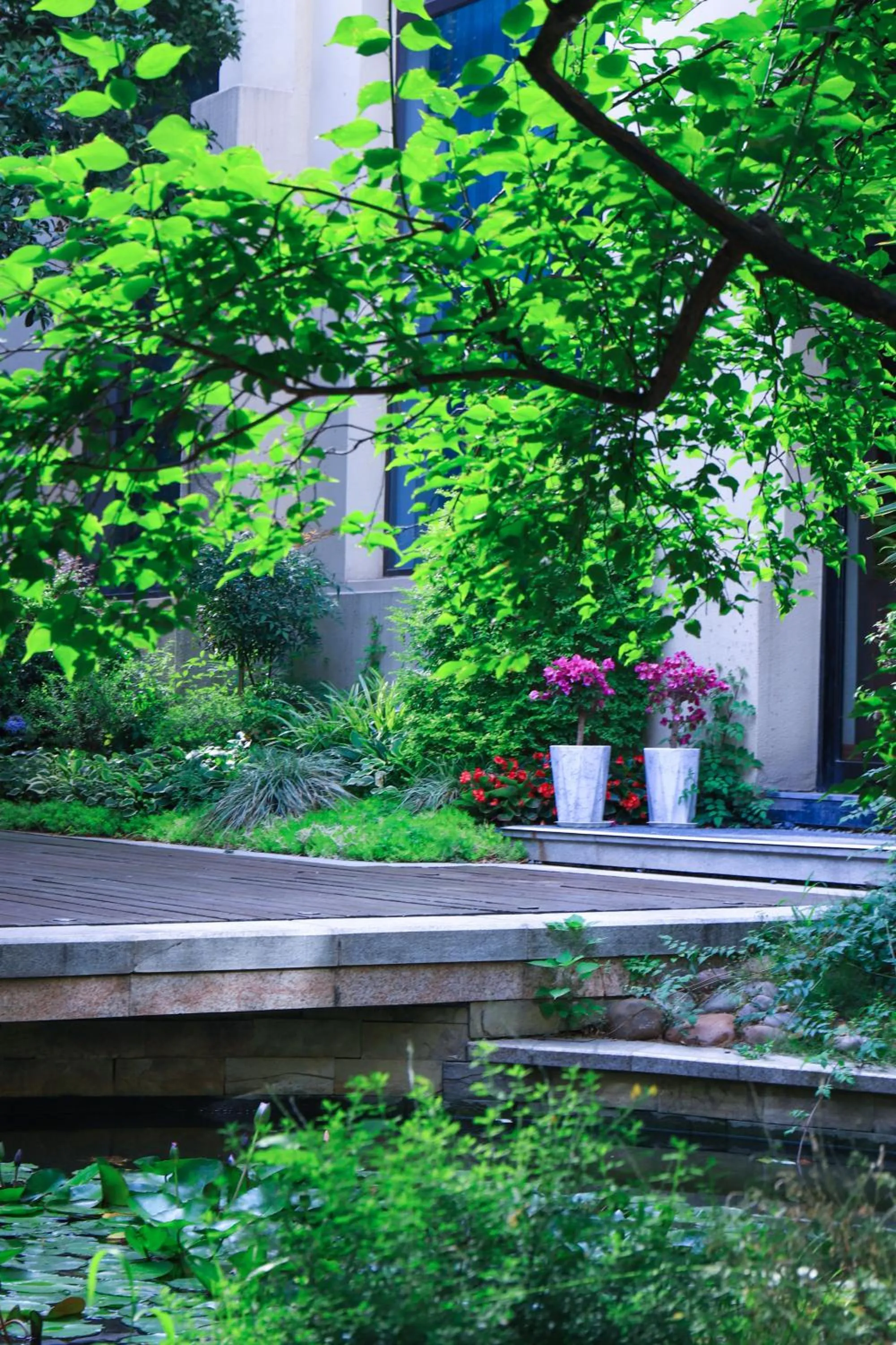 Garden in Crowne Plaza Zhengzhou by IHG