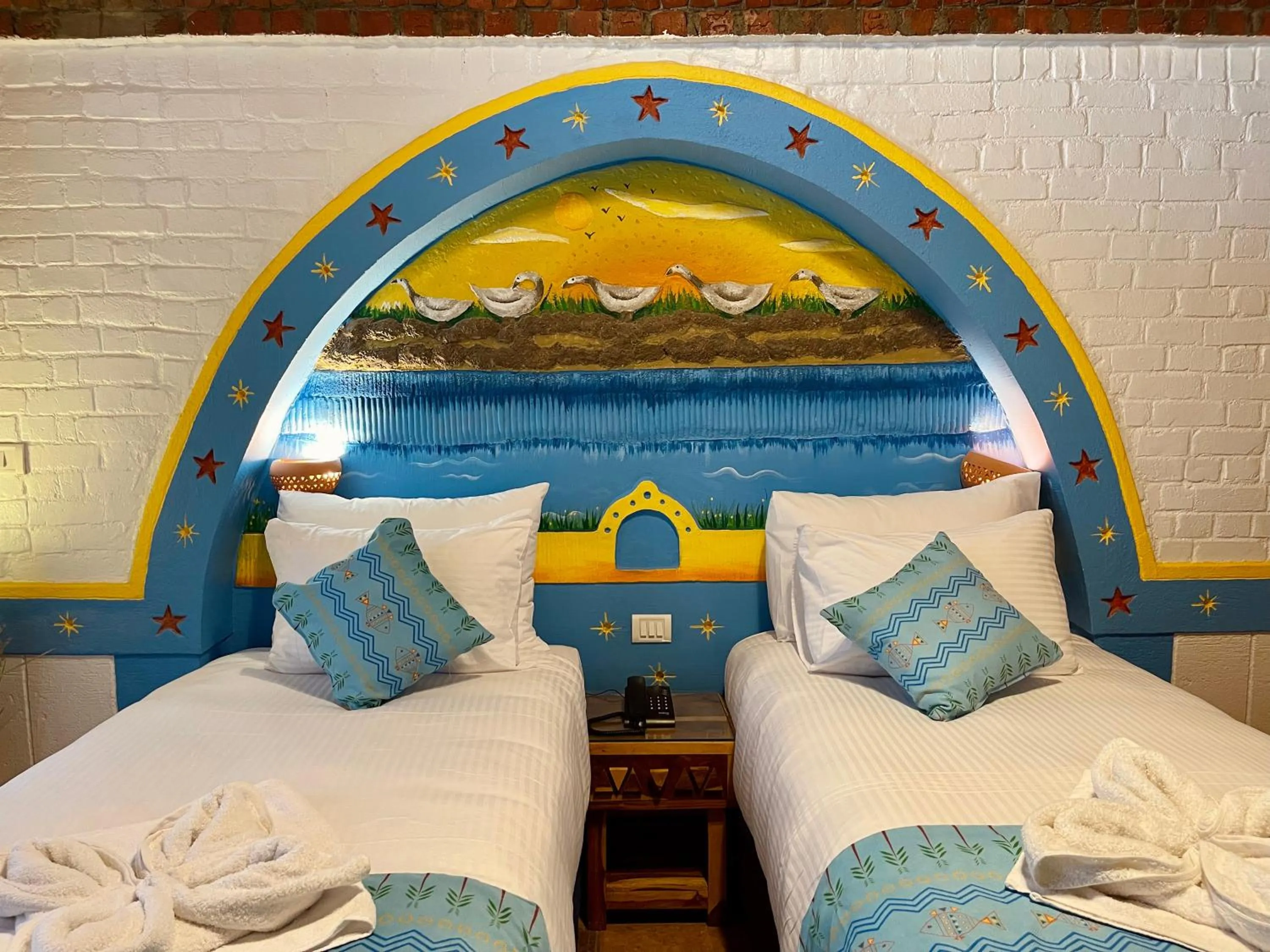 Bed in Kato Dool Wellness Resort