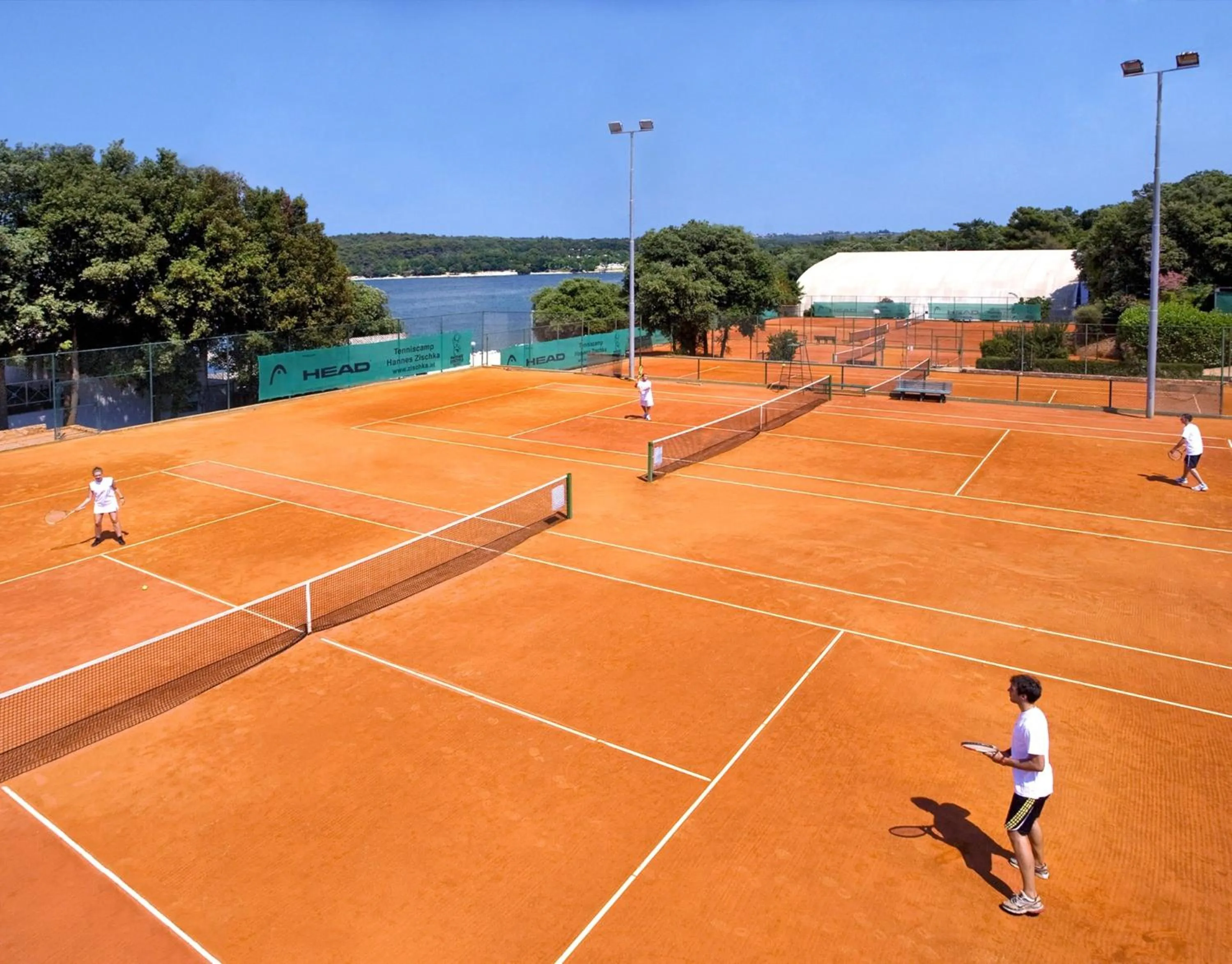 Tennis court in Valamar Tamaris Resort