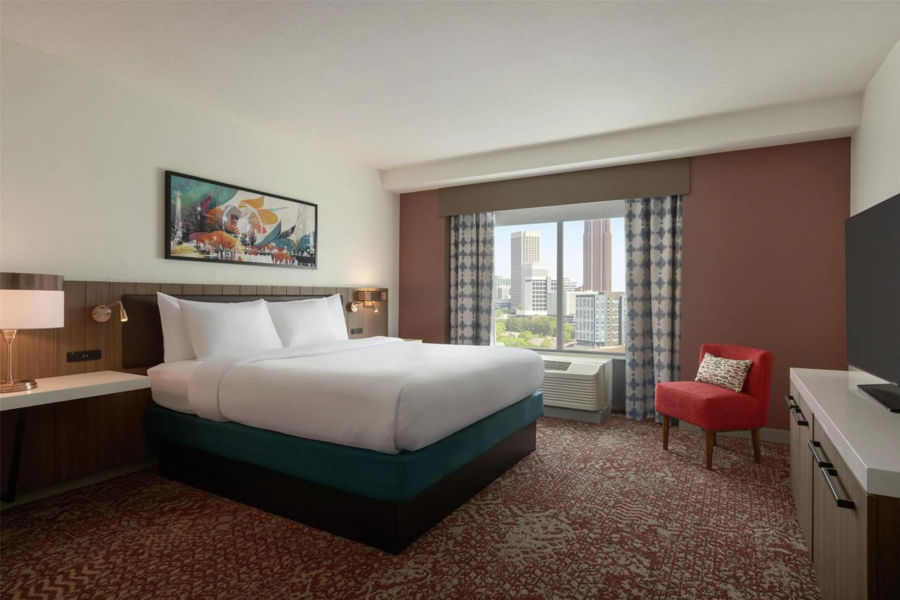 Bed in Hilton Garden Inn Atlanta Downtown