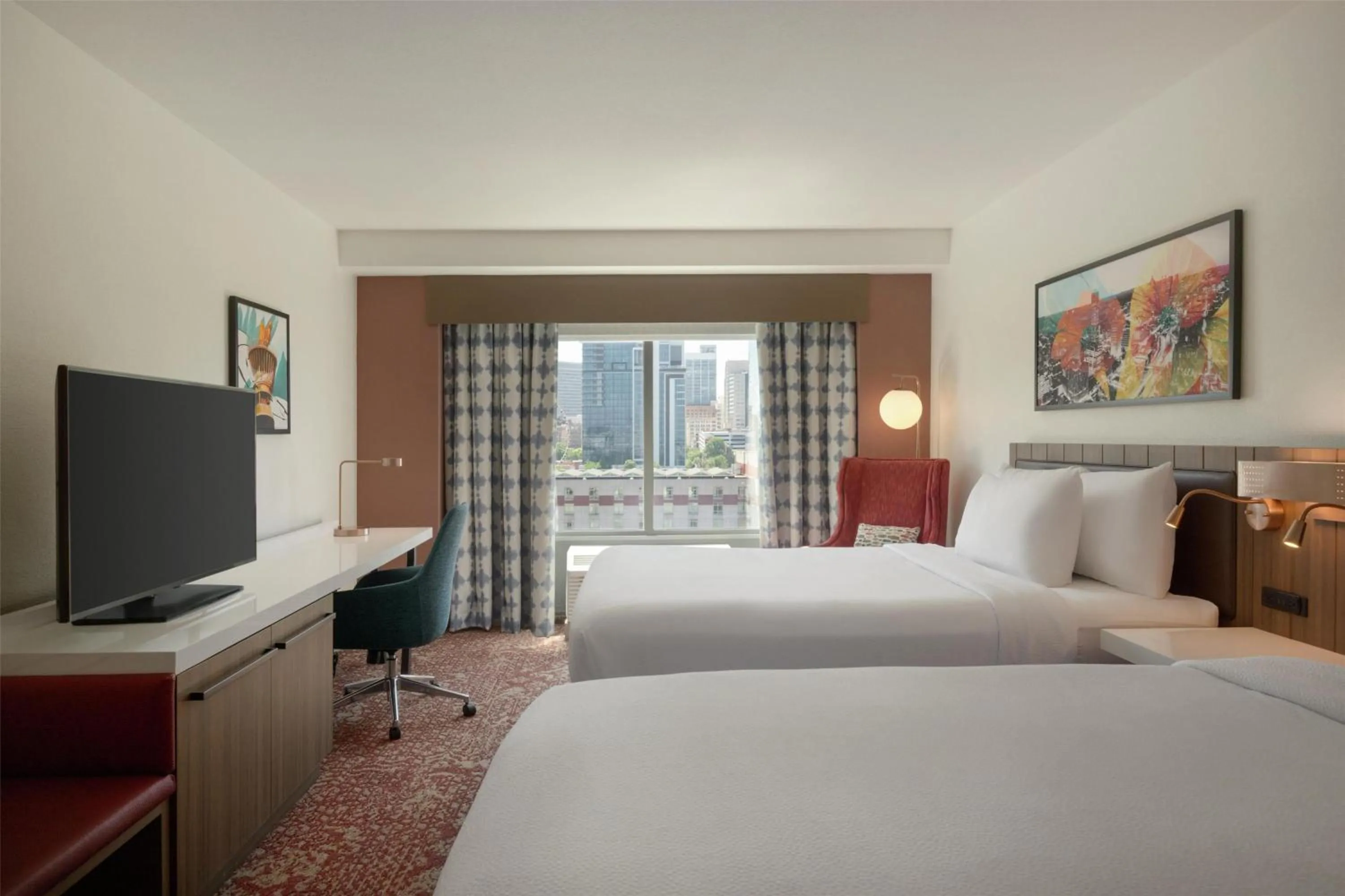 Bed in Hilton Garden Inn Atlanta Downtown